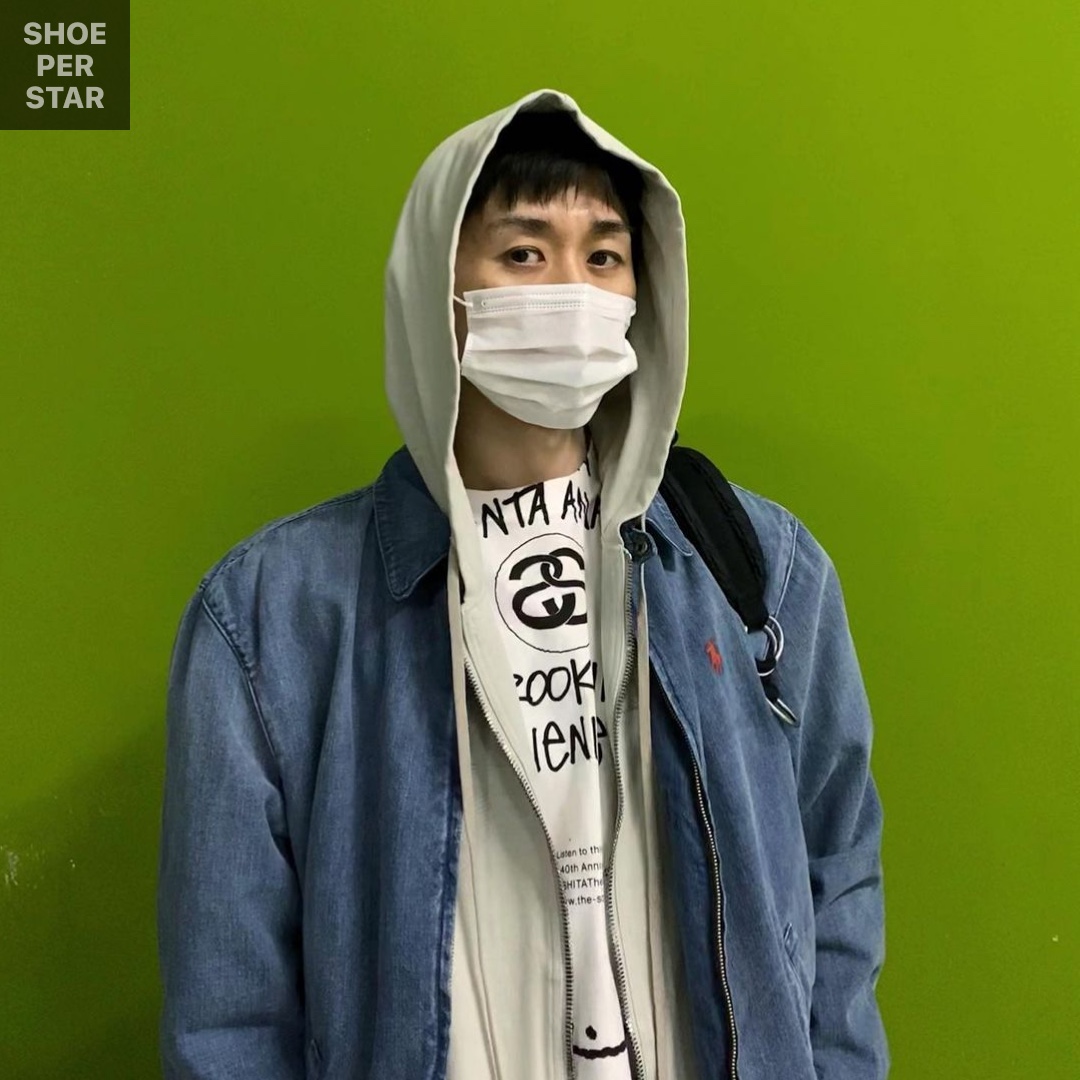 Stussy x Takahiromiyashita The Soloist 40 WT T-Shirt, Stussy x Noma t.d. Denim Zip Work Jacket Washed Black 착용 스타일 - 1