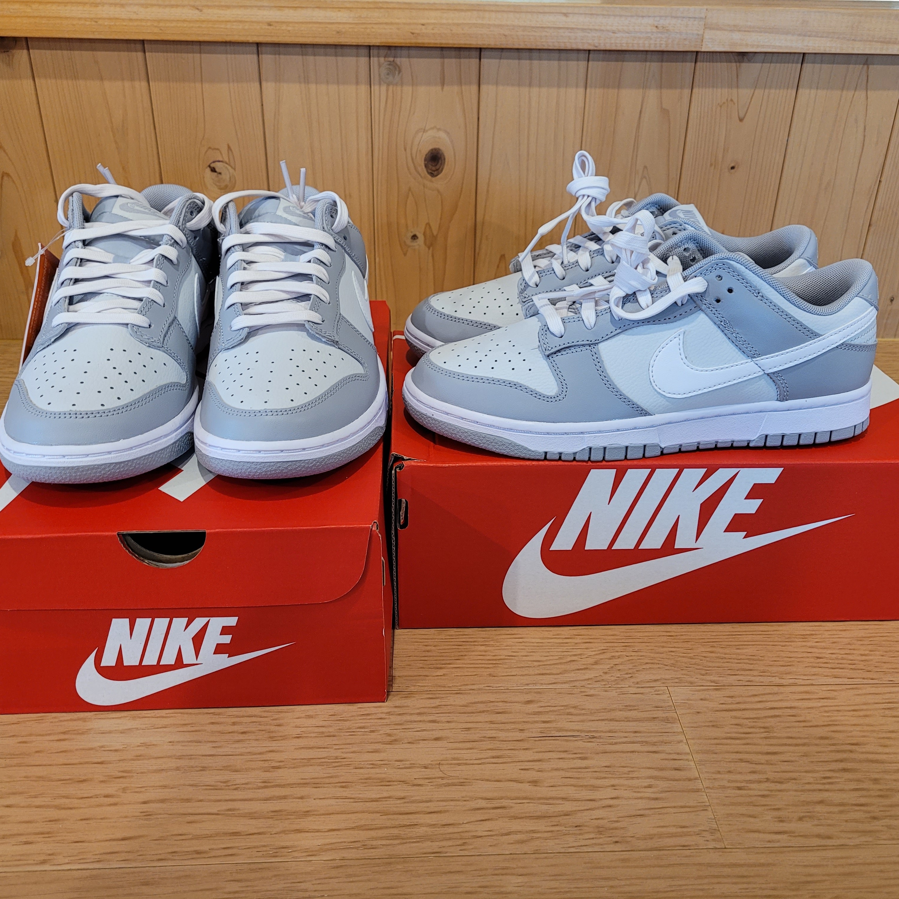 Nike Dunk Low Retro Wolf Grey 착용 스타일 - 1