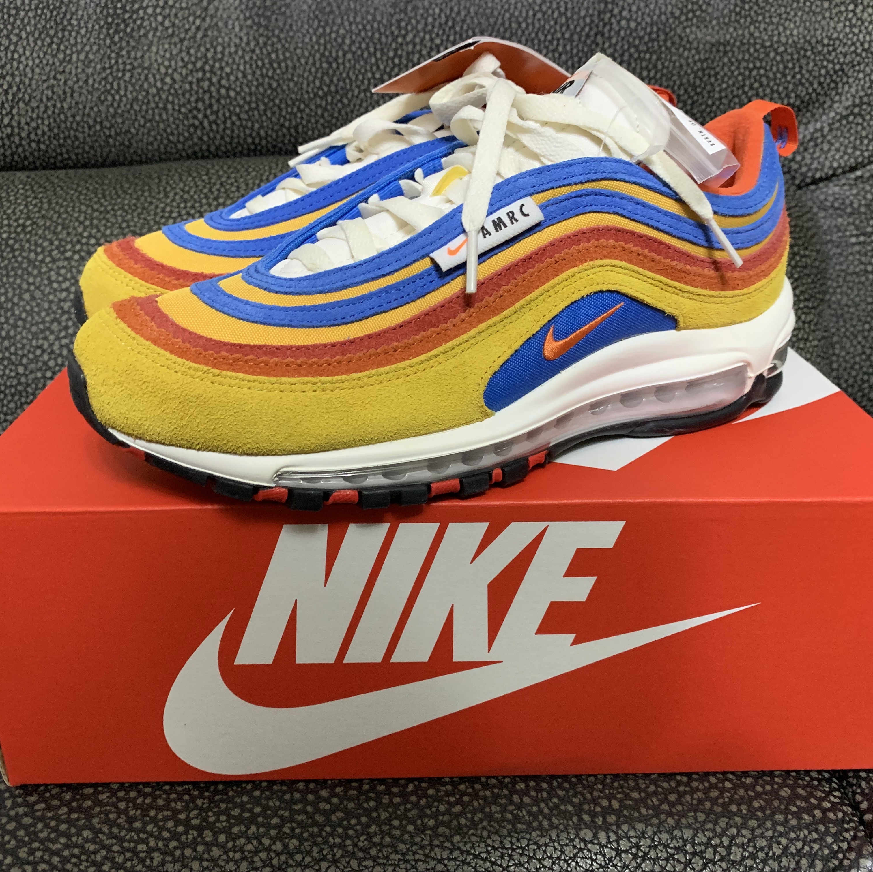 Nike Air Max 97 SE Air Max Running Club Pollen Orange 착용 스타일 - 2