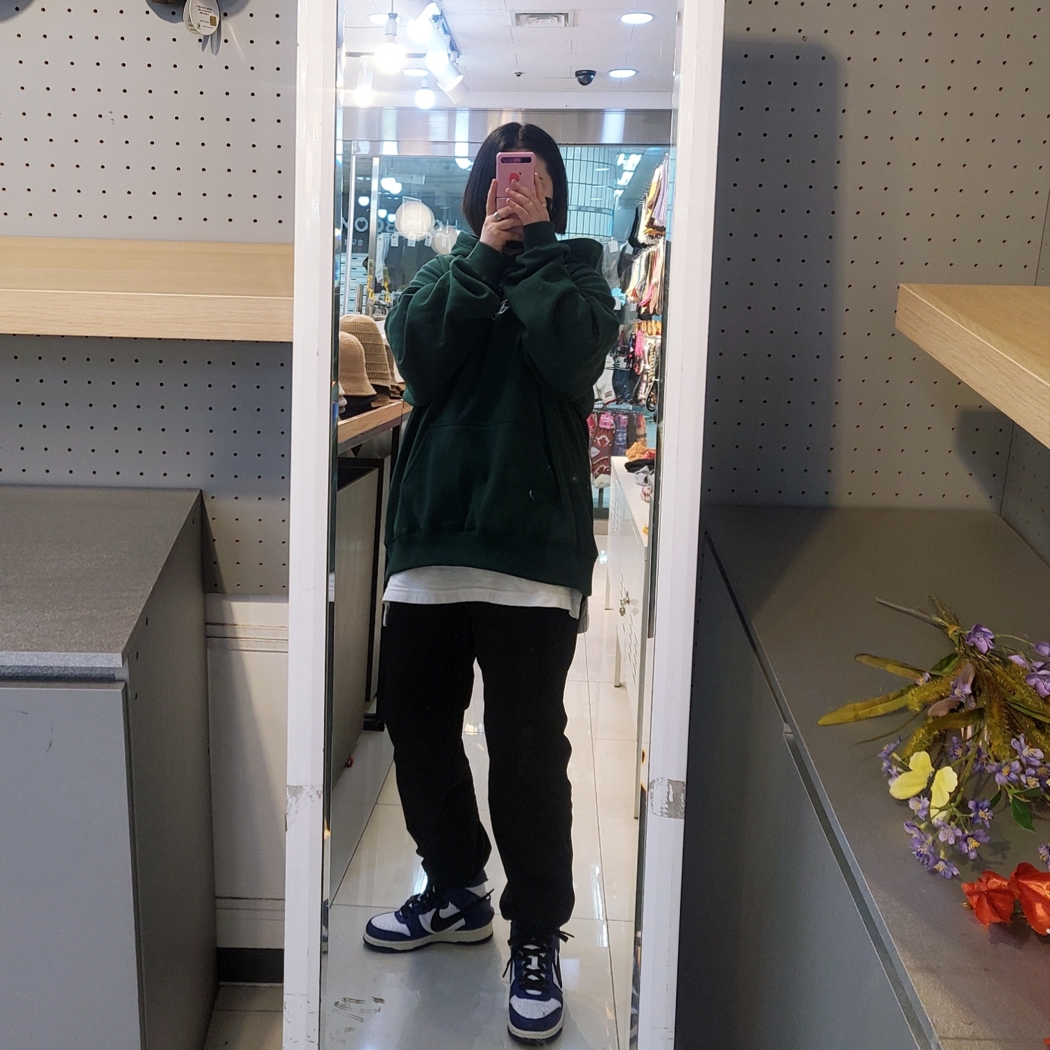 Nike x Ambush Dunk High Deep Royal Blue 착용 스타일