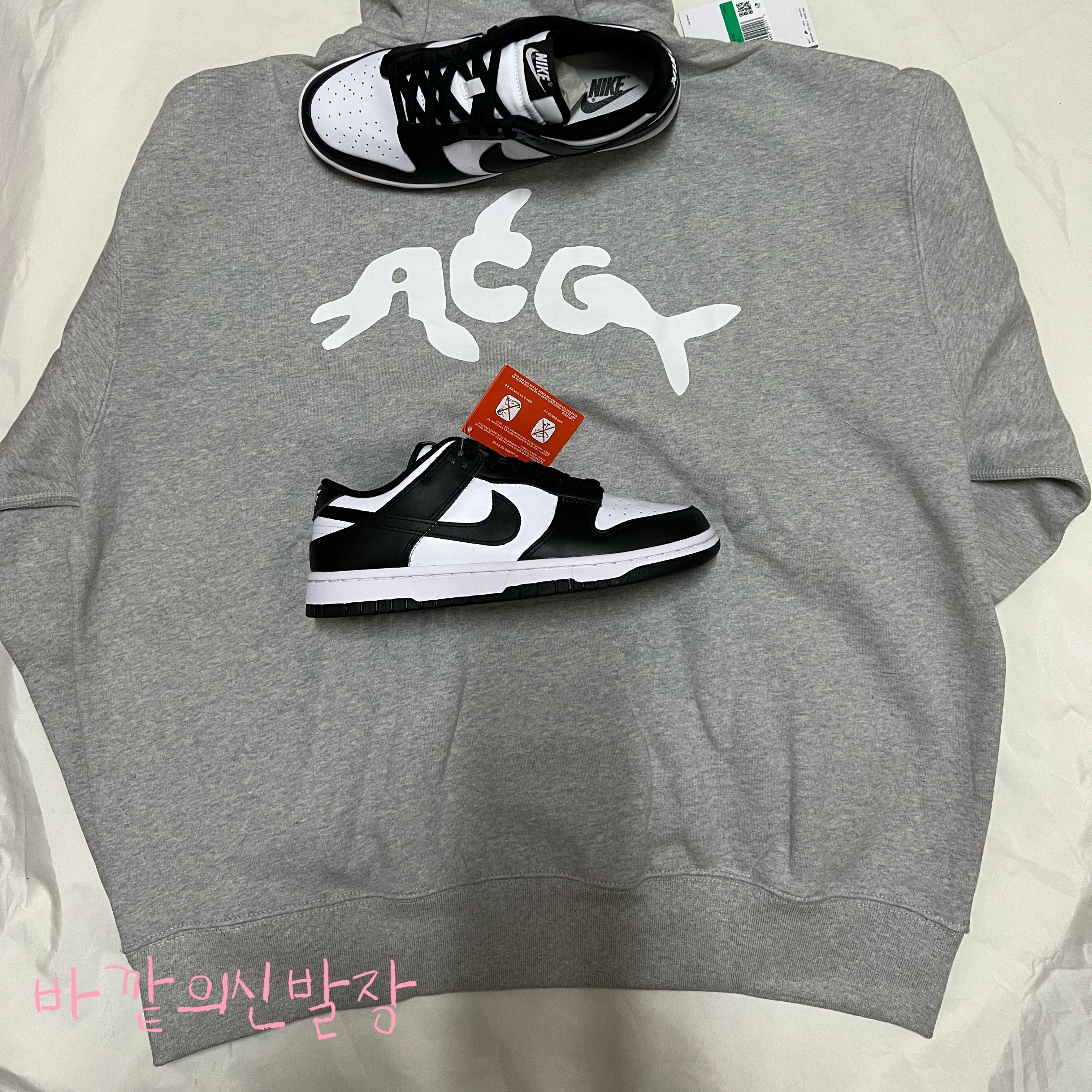 Nike NRG ACG GPX Dolphin Hoodie Grey - Asia, (W) Nike Dunk Low Black 착용 스타일 - 1
