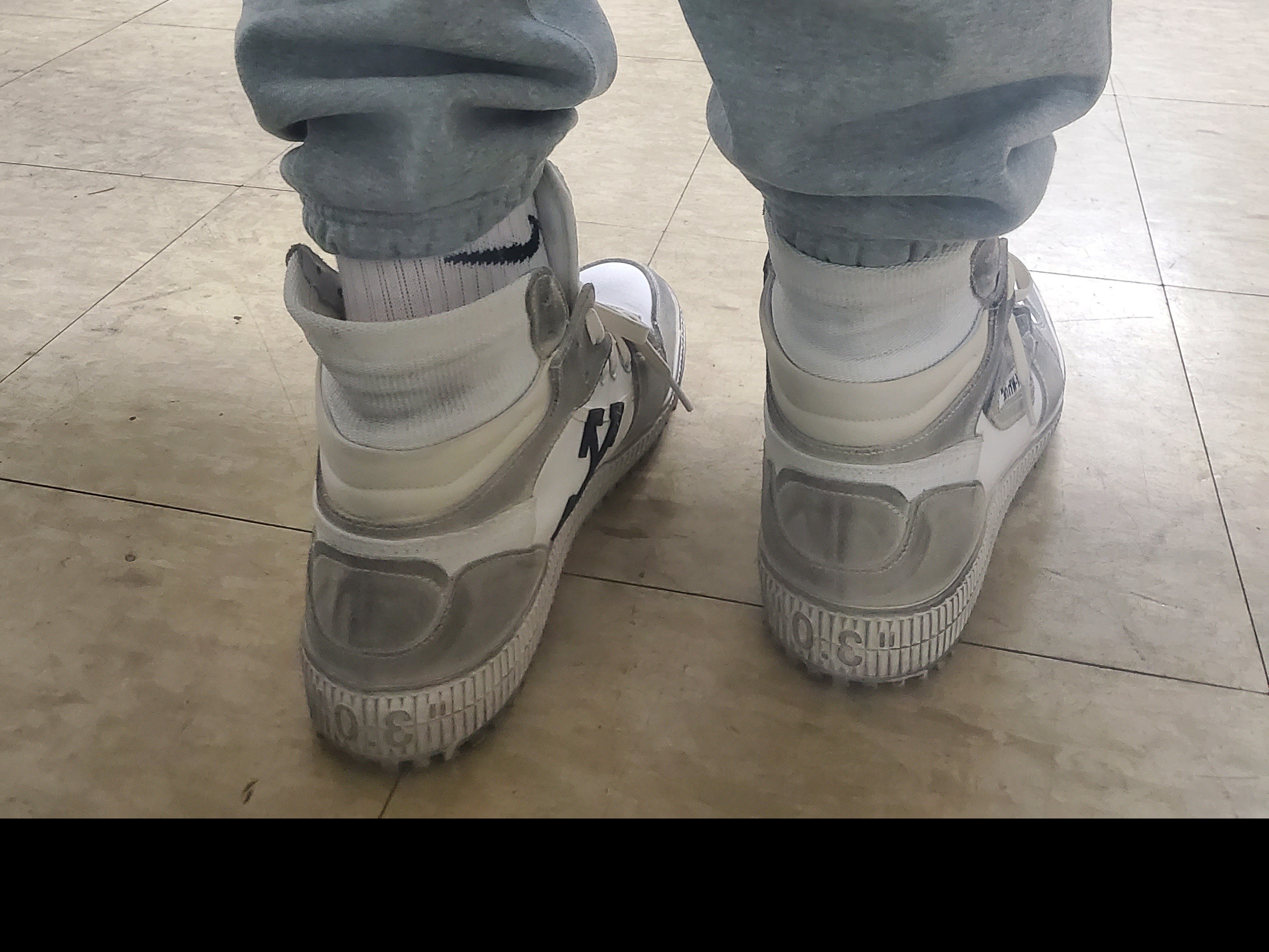 Nike x Stussy NRG ZR Fleece Pants Heather Grey - US/EU 착용 스타일 - 4