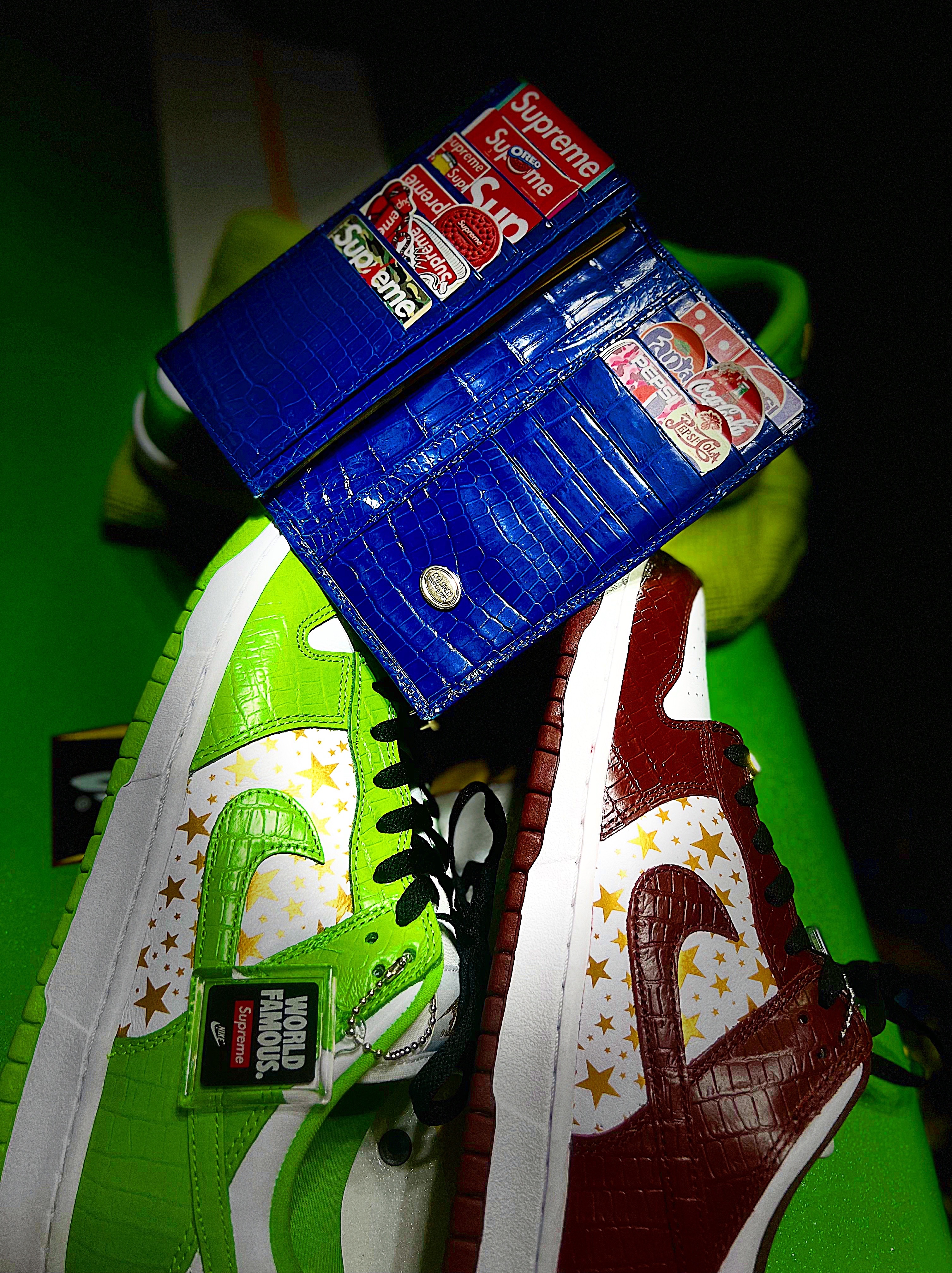 Nike x Supreme SB Dunk Low Mean Green, Nike x Supreme SB Dunk Low Barkroot Brown 착용 스타일 - 2