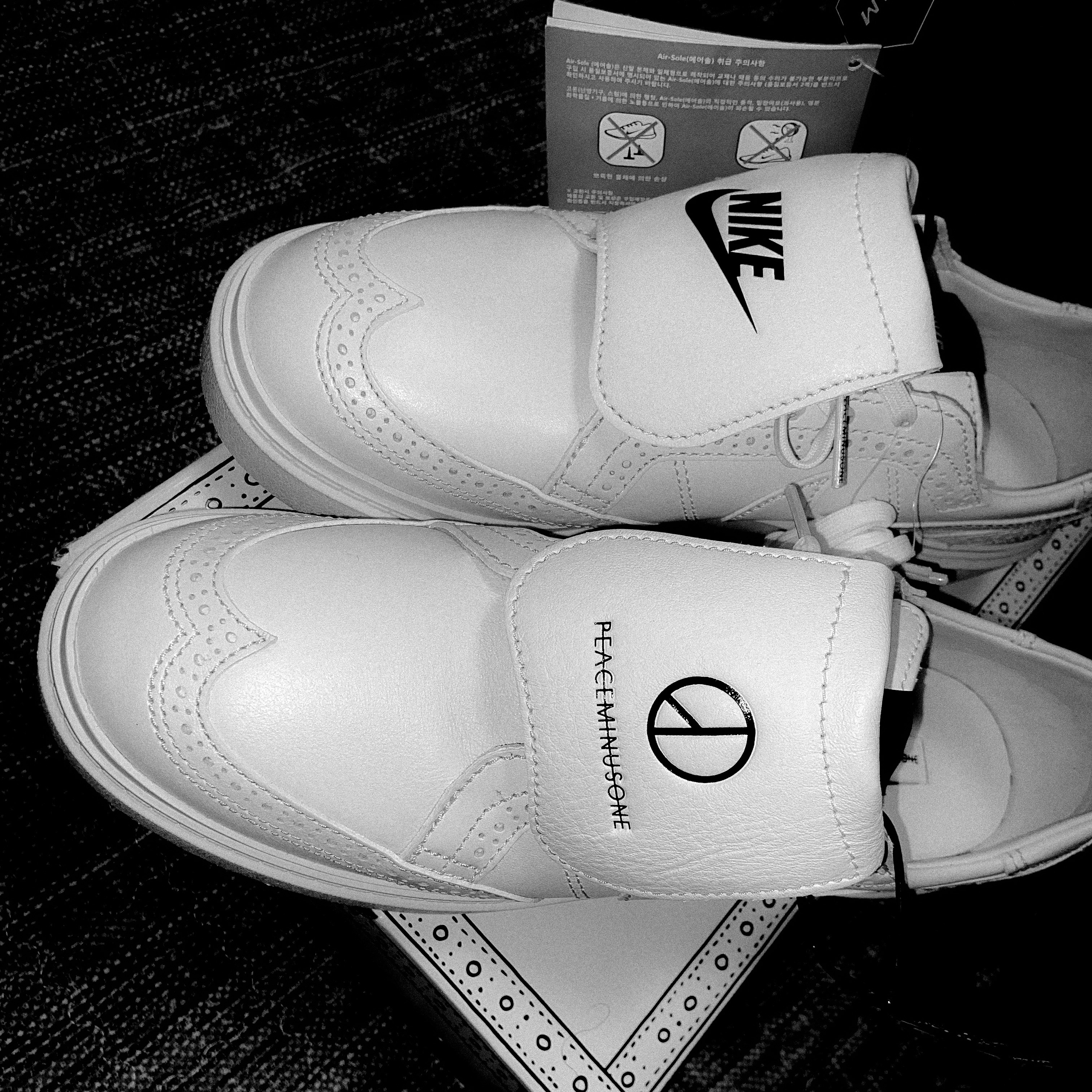 Nike x Peaceminusone Kwondo1 White 착용 스타일 - 4
