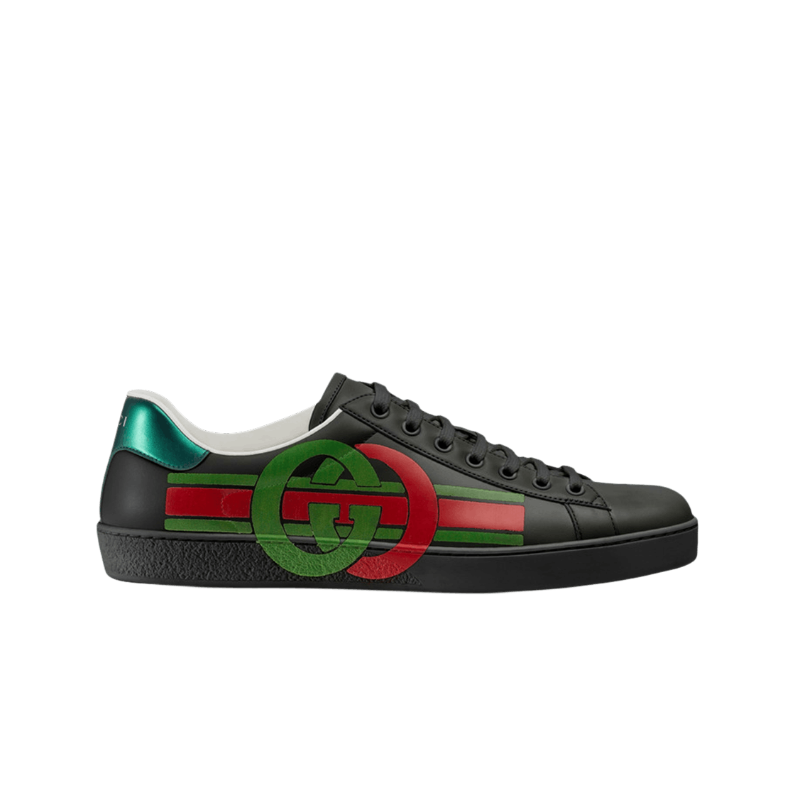 576136-A38V0-1064 Gucci Ace Interlocking G Logo Sneakers Black