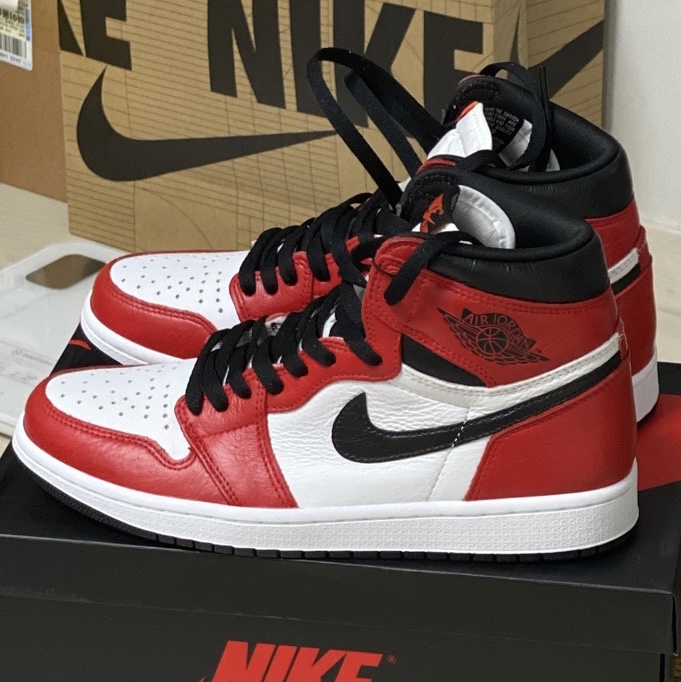 Jordan 1 Retro High OG Light Fusion Red 착용 스타일 - 1