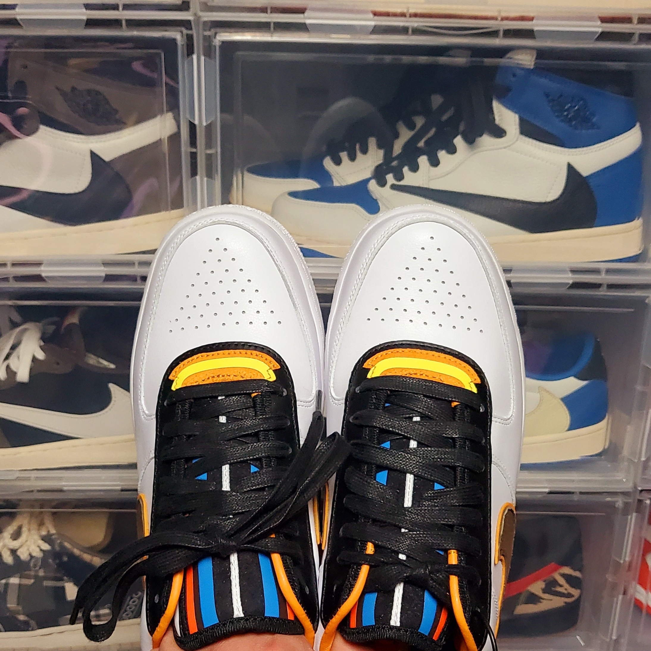 Nike x Riccardo Tisci Air Force 1 White 착용 스타일 - 4