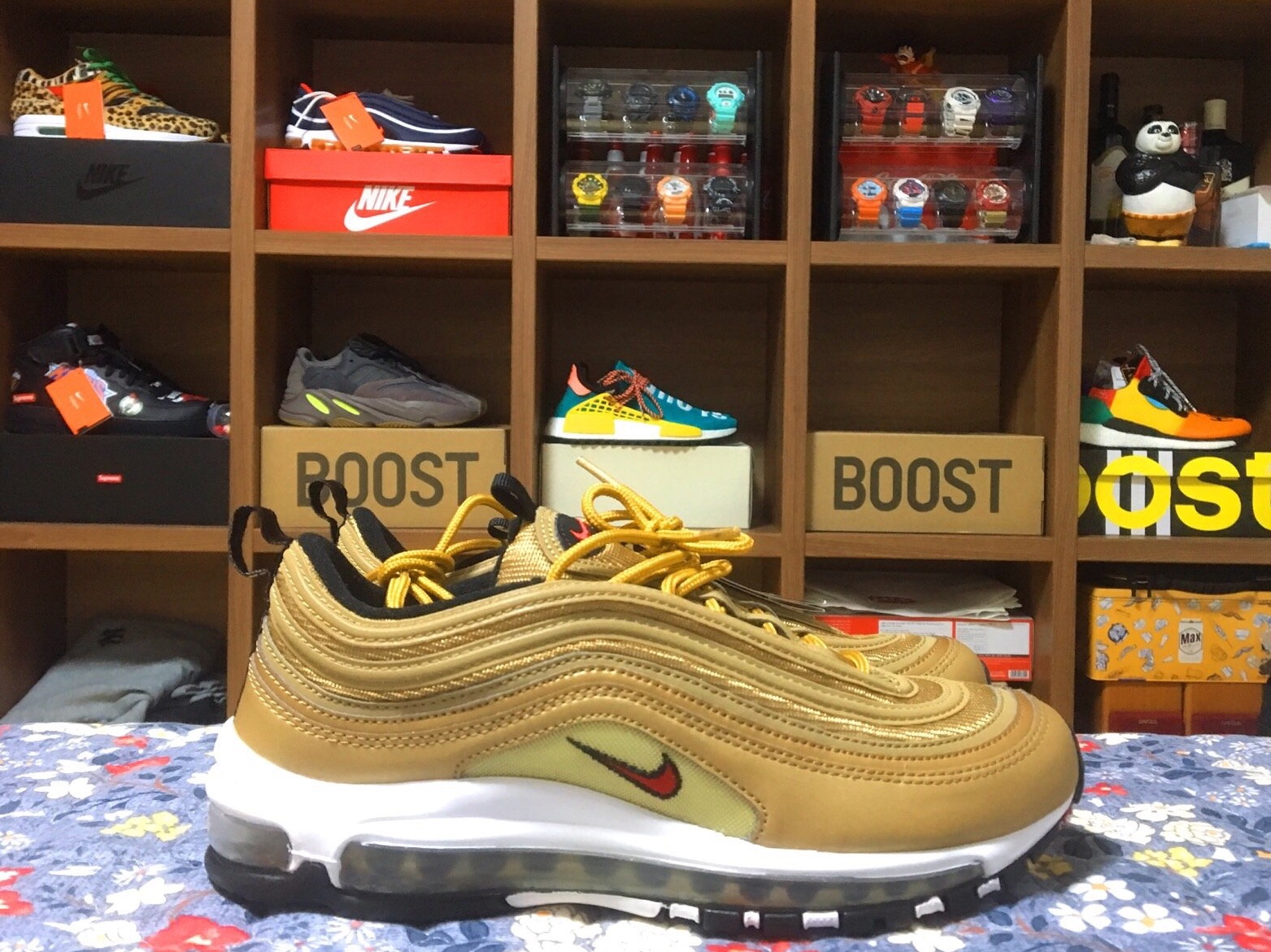 Nike Air Max 97 QS Metallic Gold 2018 착용 스타일