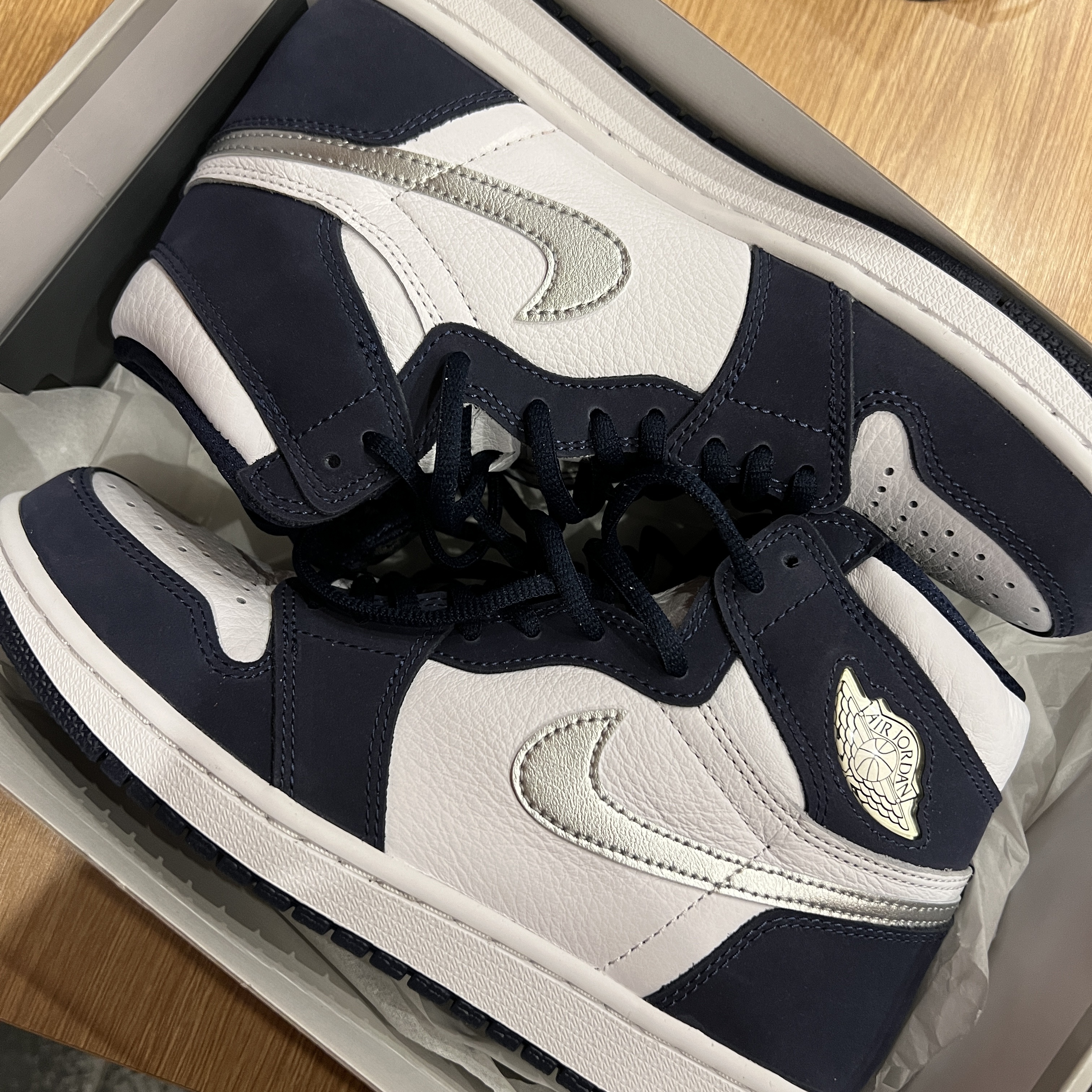Jordan 1 Retro High OG CO.JP Midnight Navy 착용 스타일
