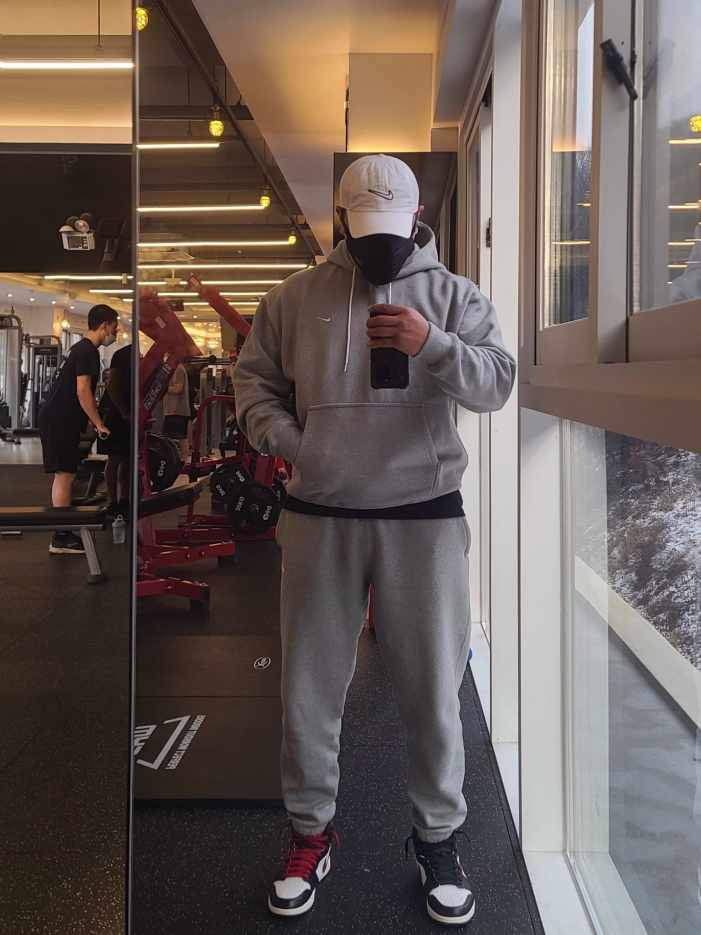 Nike NRG Solo Swoosh Fleece Pants Dark Grey Heather - Asia, Nike NRG Solo Swoosh Fleece Hoodie Dark Grey Heather - Asia 착용 스타일