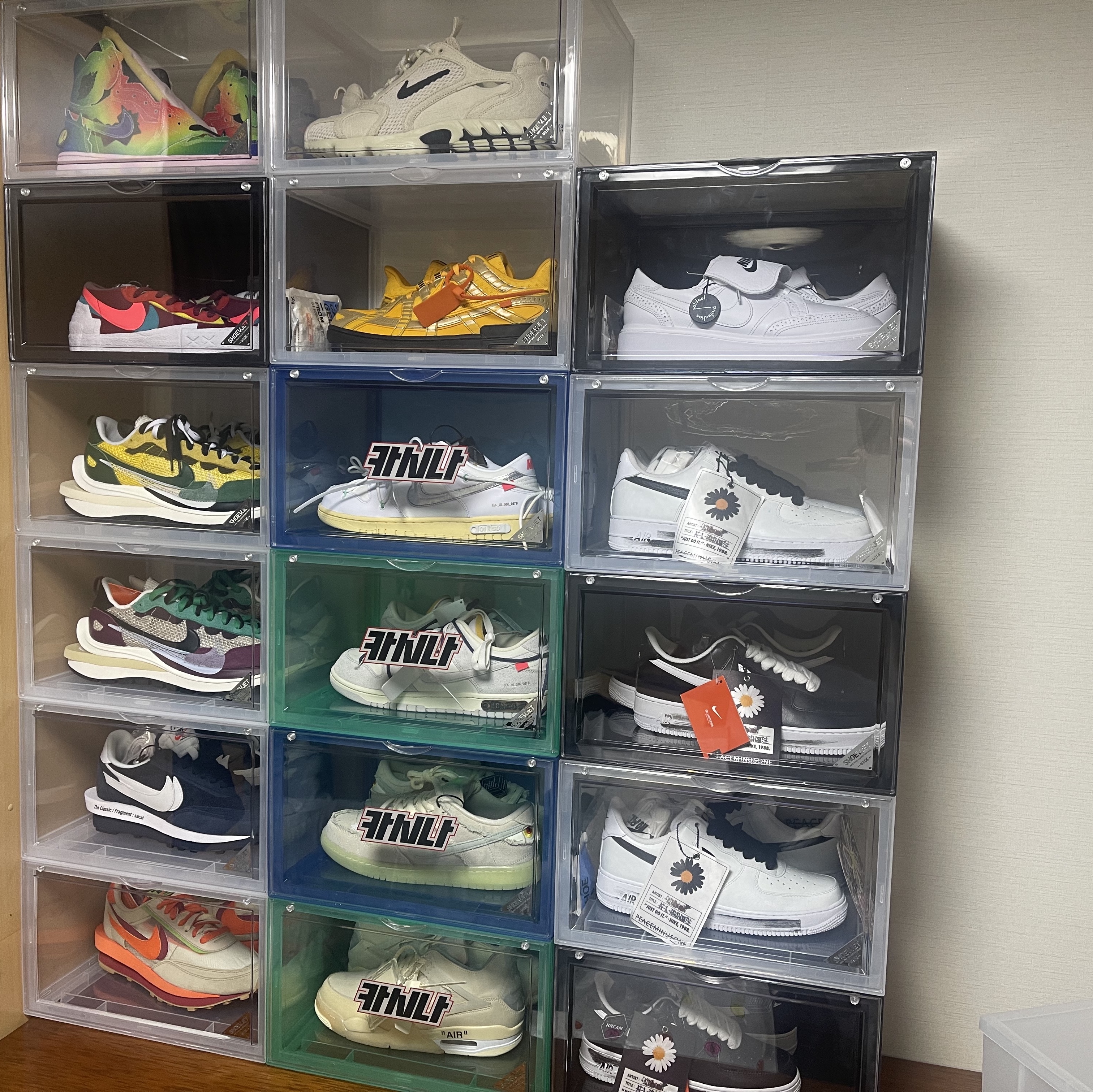 Nike x Off-White Dunk Low The 50 - Lot 18, Nike x Off-White Dunk Low The 50 - Lot 1 착용 스타일
