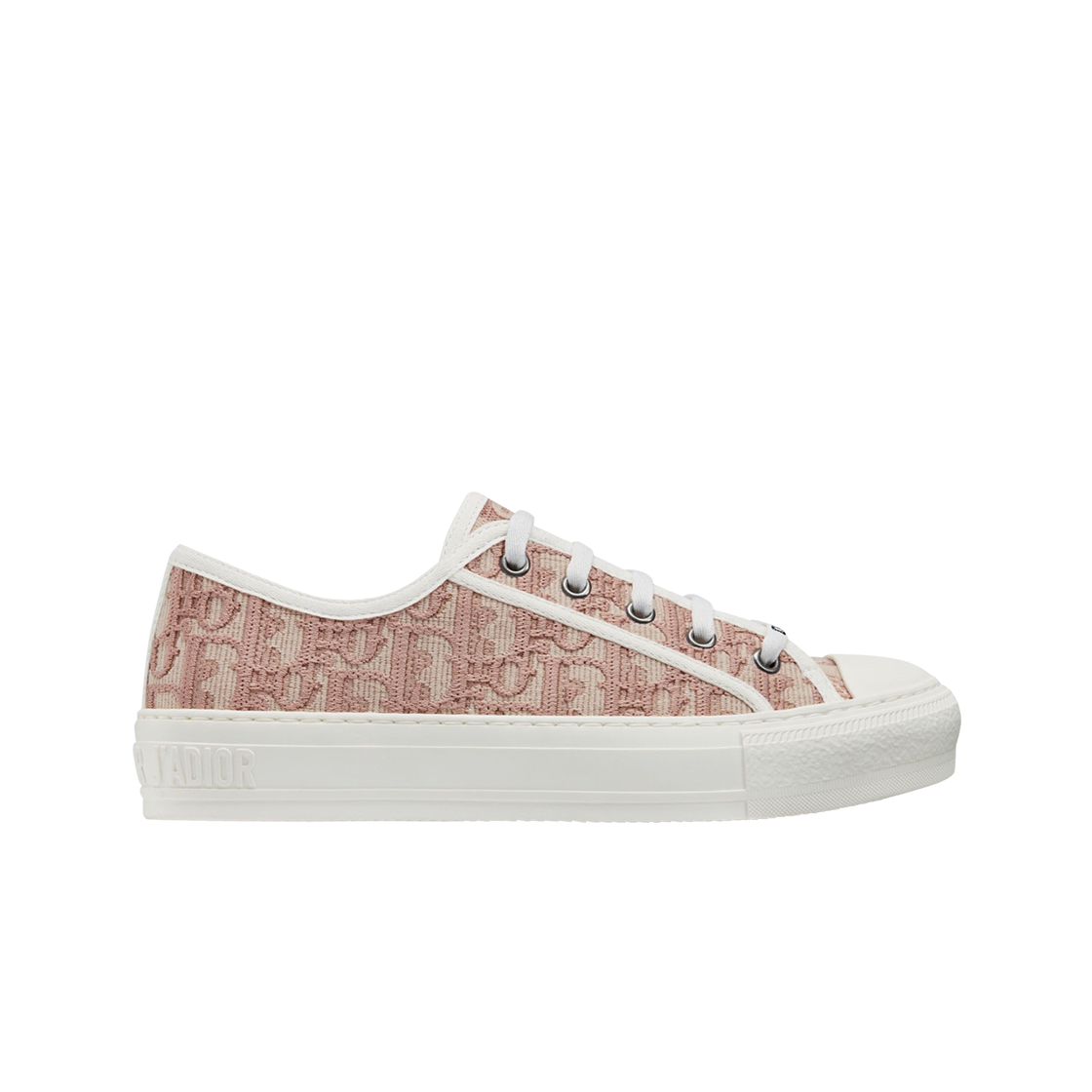 (W) 디올 워크앤디올 스니커즈 디올 오블리크 자수 코튼 누드((W) Dior Walk'N'Dior Sneakers Dior Oblique Embroidery Cotton Nude)