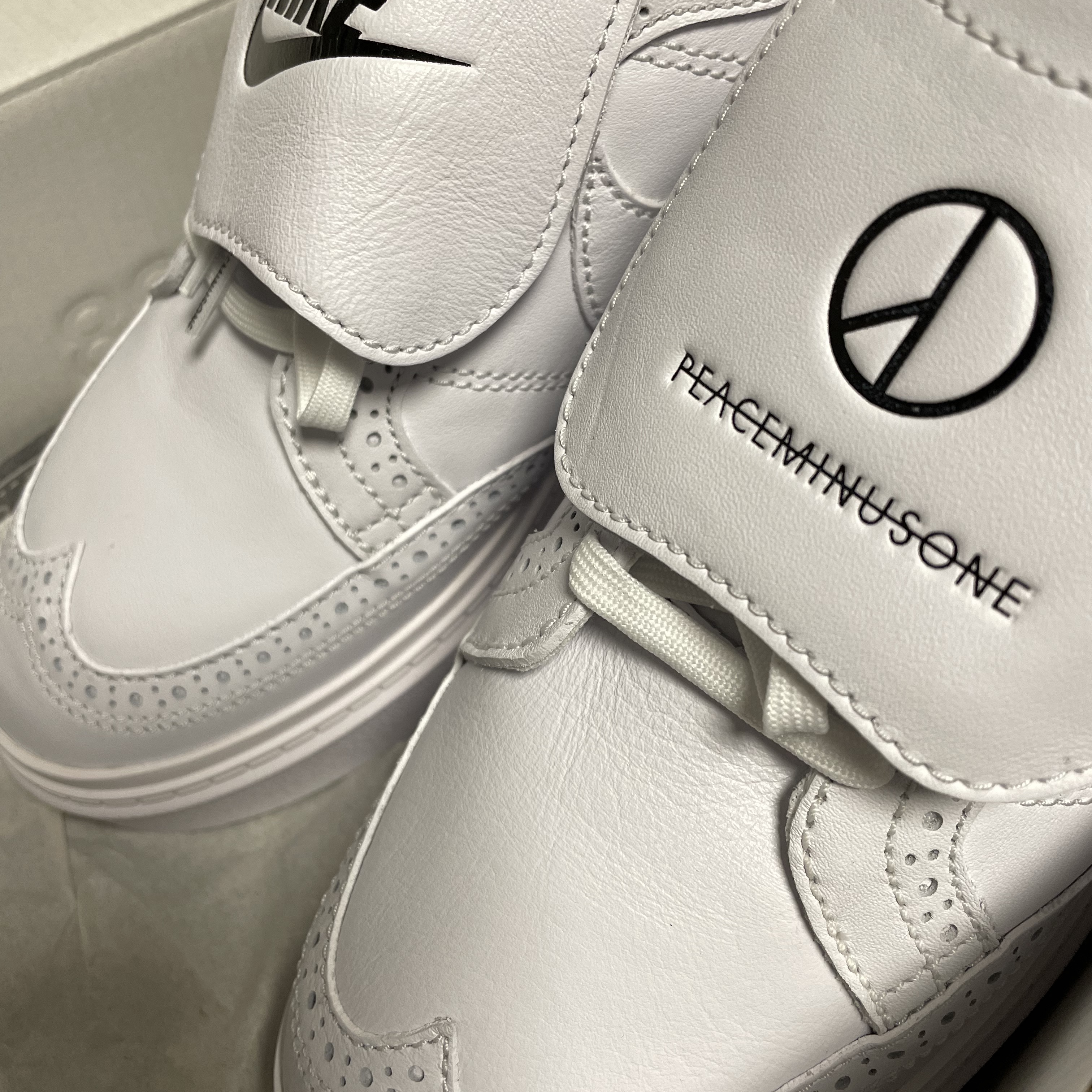 Nike x Peaceminusone Kwondo1 White 착용 스타일