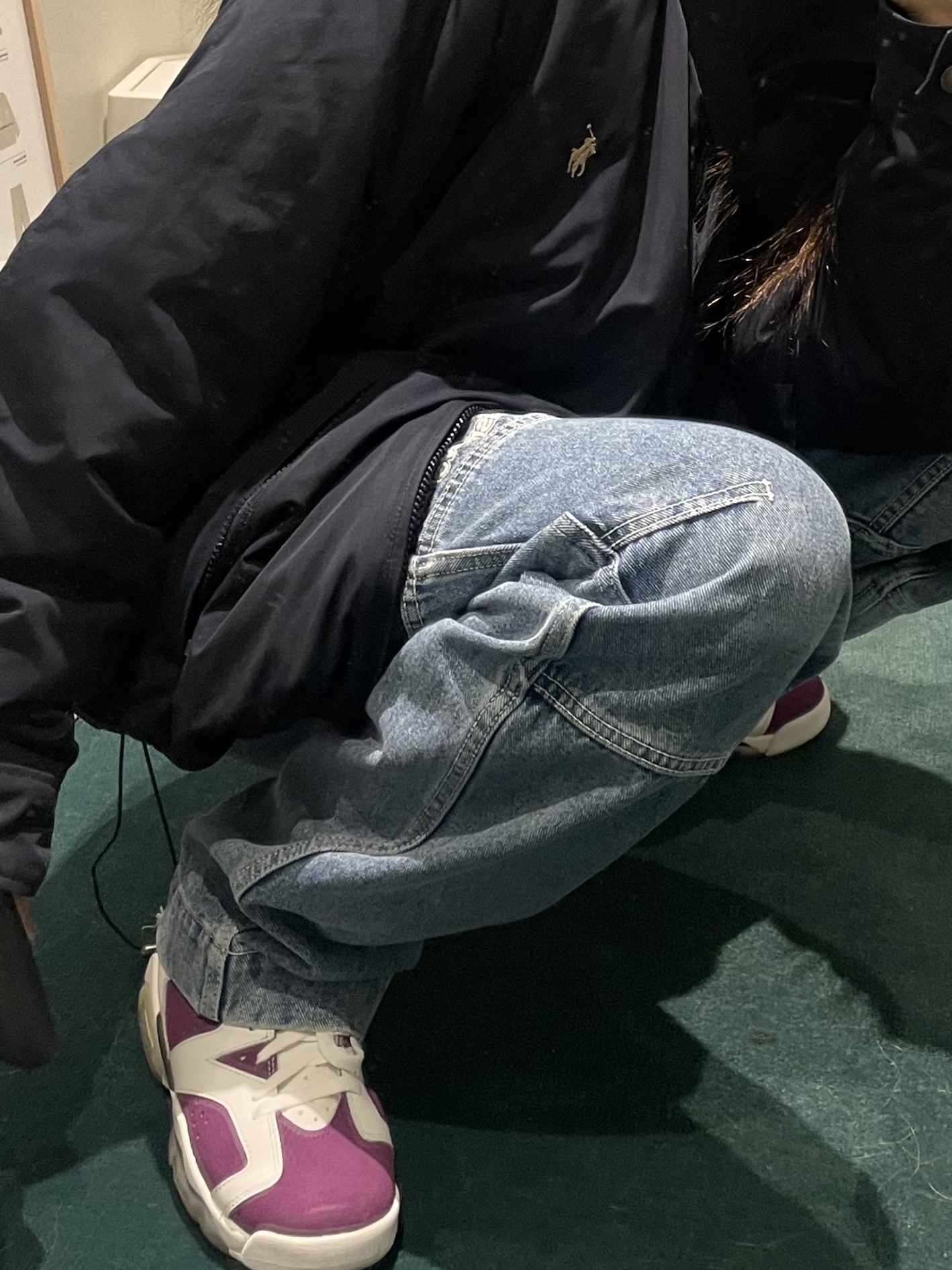 (GS) Jordan 6 Retro Grape, Jordan 6 Retro Carmine 2021 착용 스타일 - 4