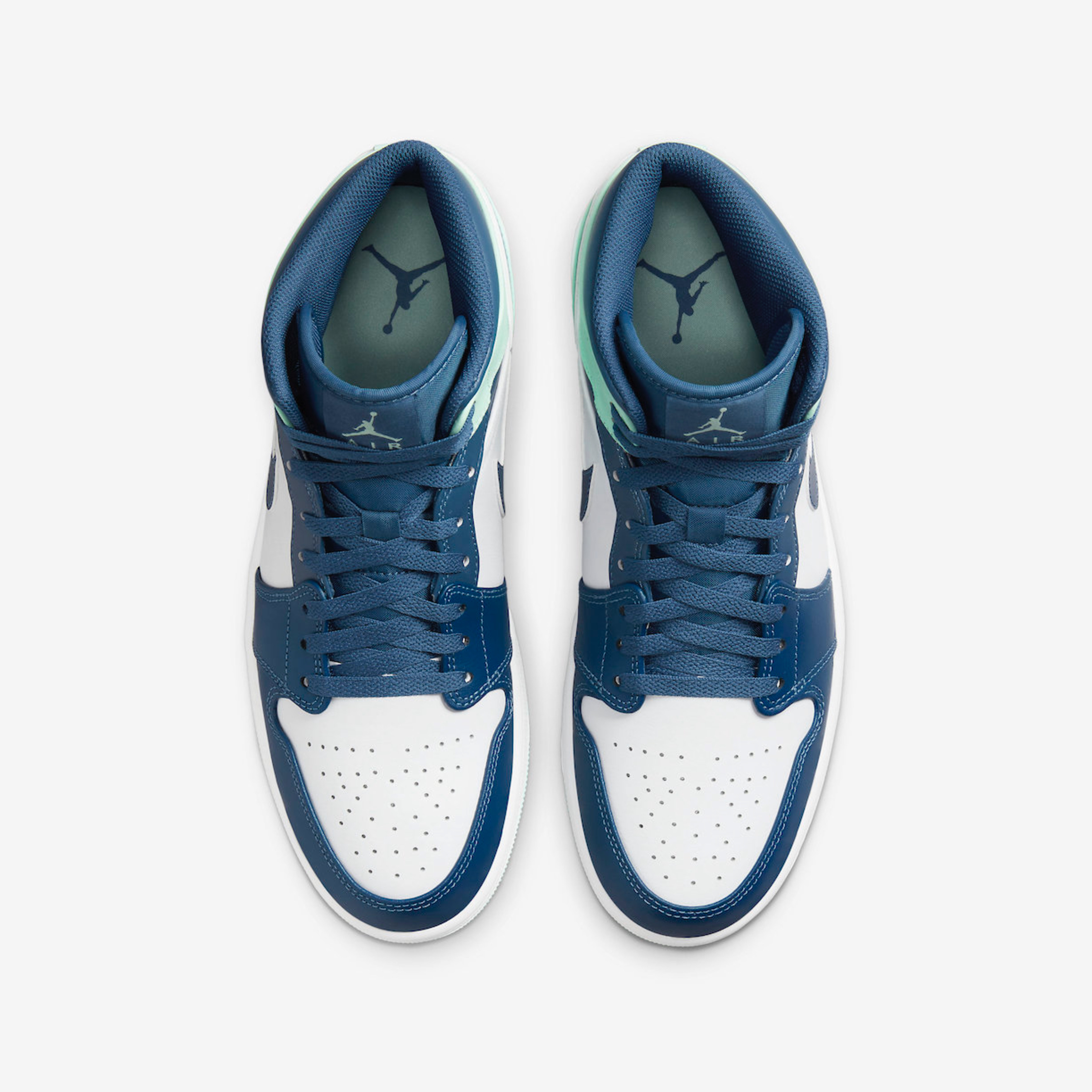 (GS) Jordan 1 Mid Blue Mint, Jordan 1 Mid Blue Mint 착용 스타일 - 4