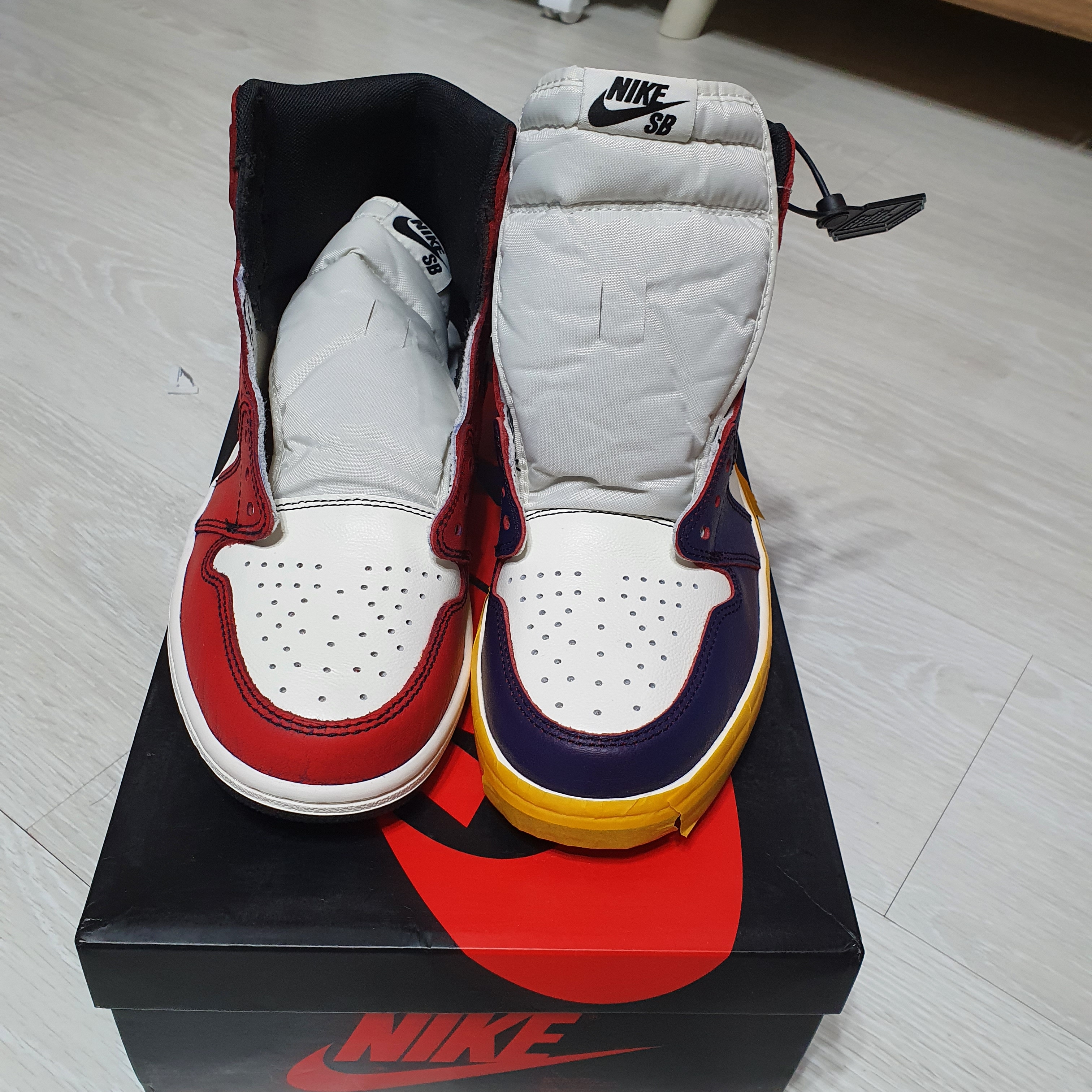 Jordan 1 Retro High OG Defiant SB LA to Chicago 착용 스타일