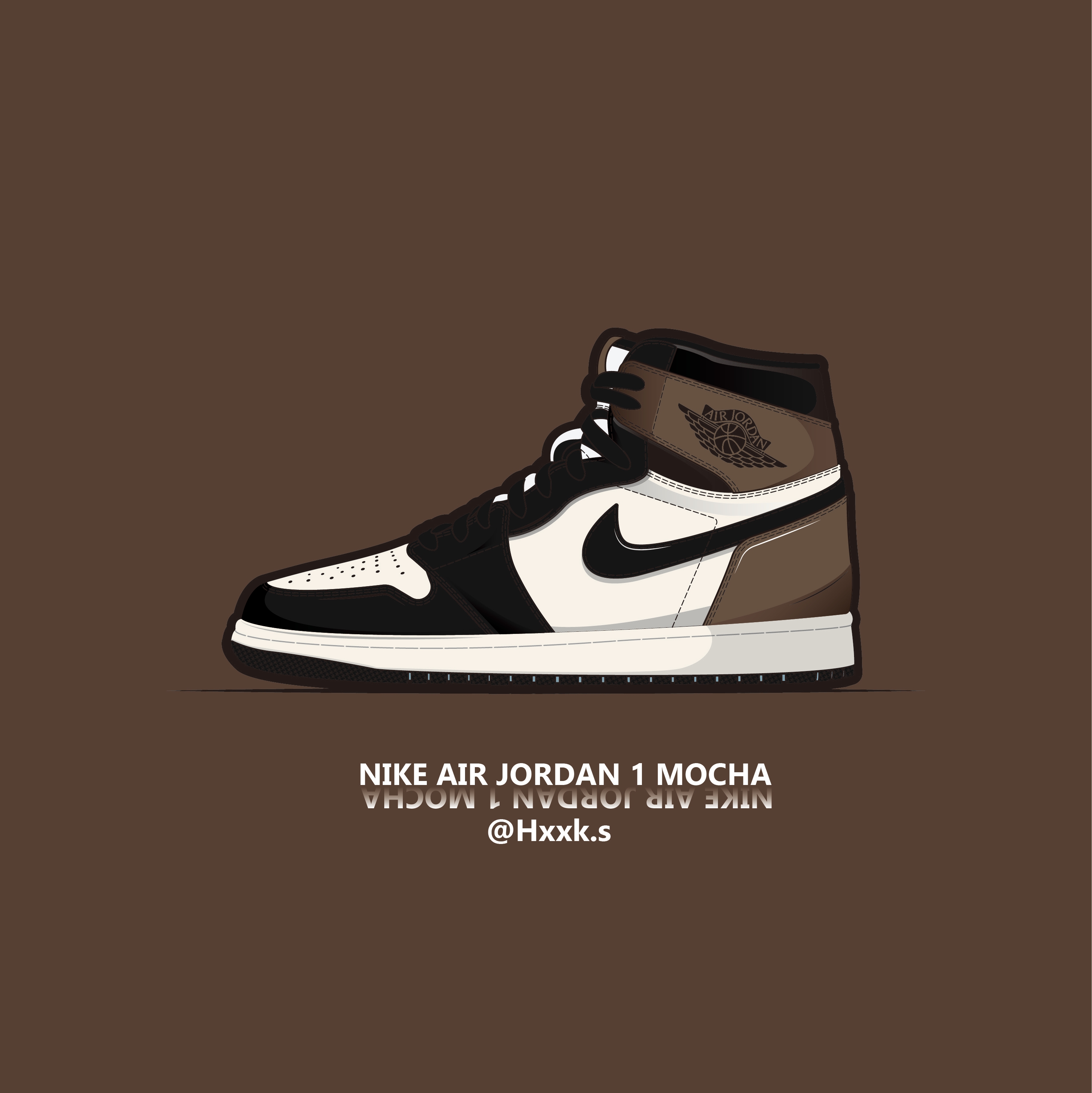 Jordan 1 Retro High OG Black Mocha 착용 스타일 - 2