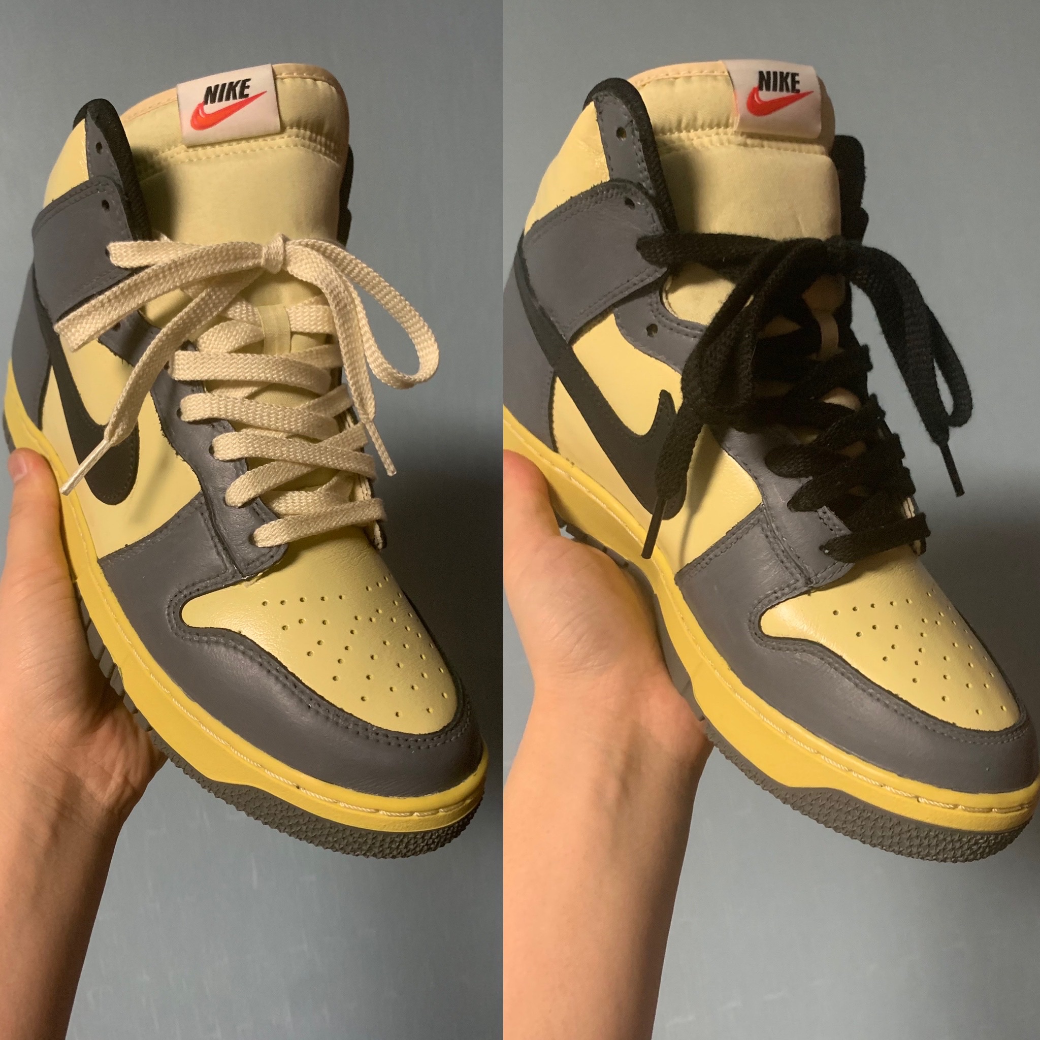 Nike Dunk High 1985 SP Black Acid Wash 착용 스타일