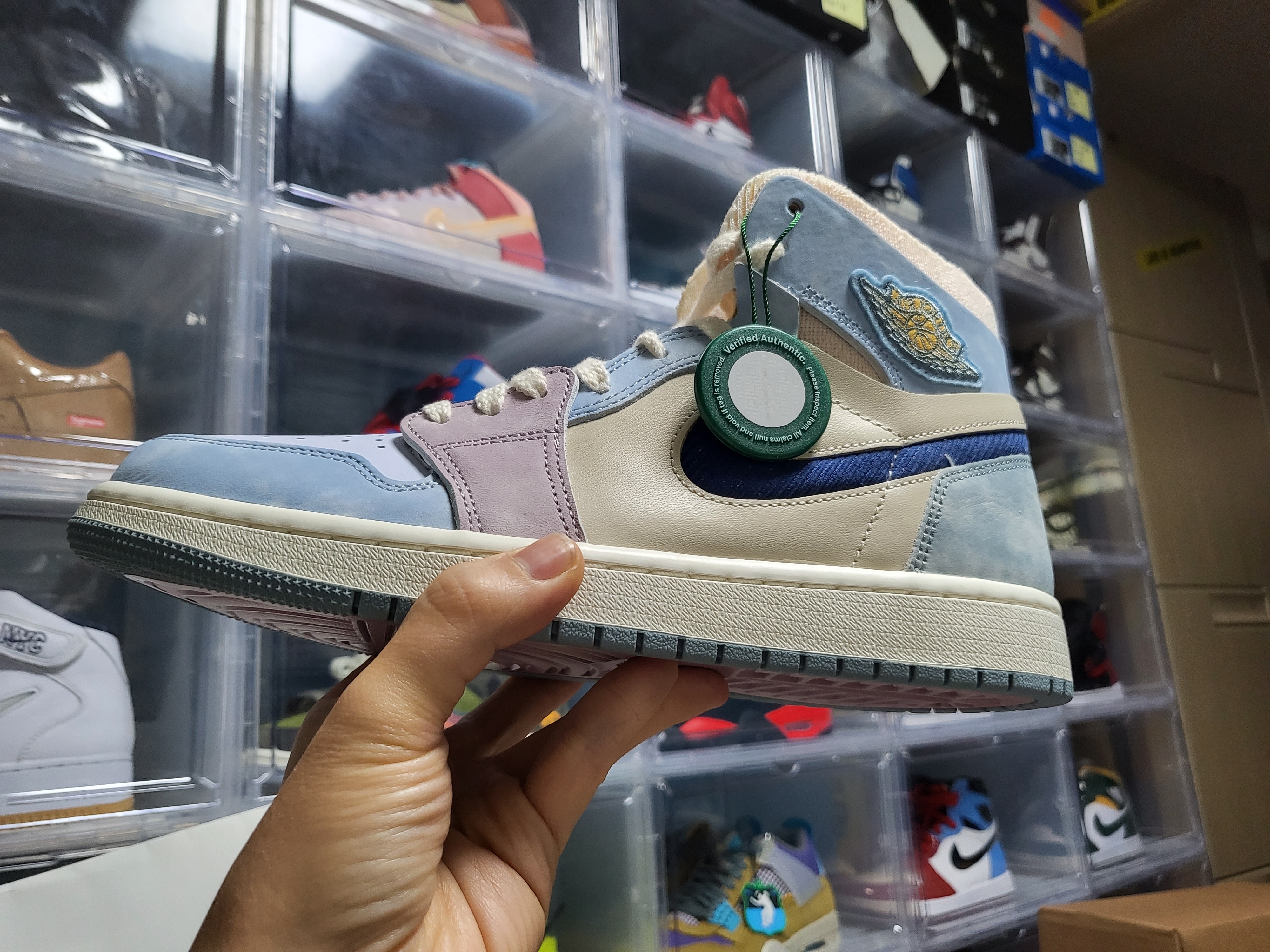 Jordan 1 Zoom Air CMFT Celestine Blue 착용 스타일 - 1