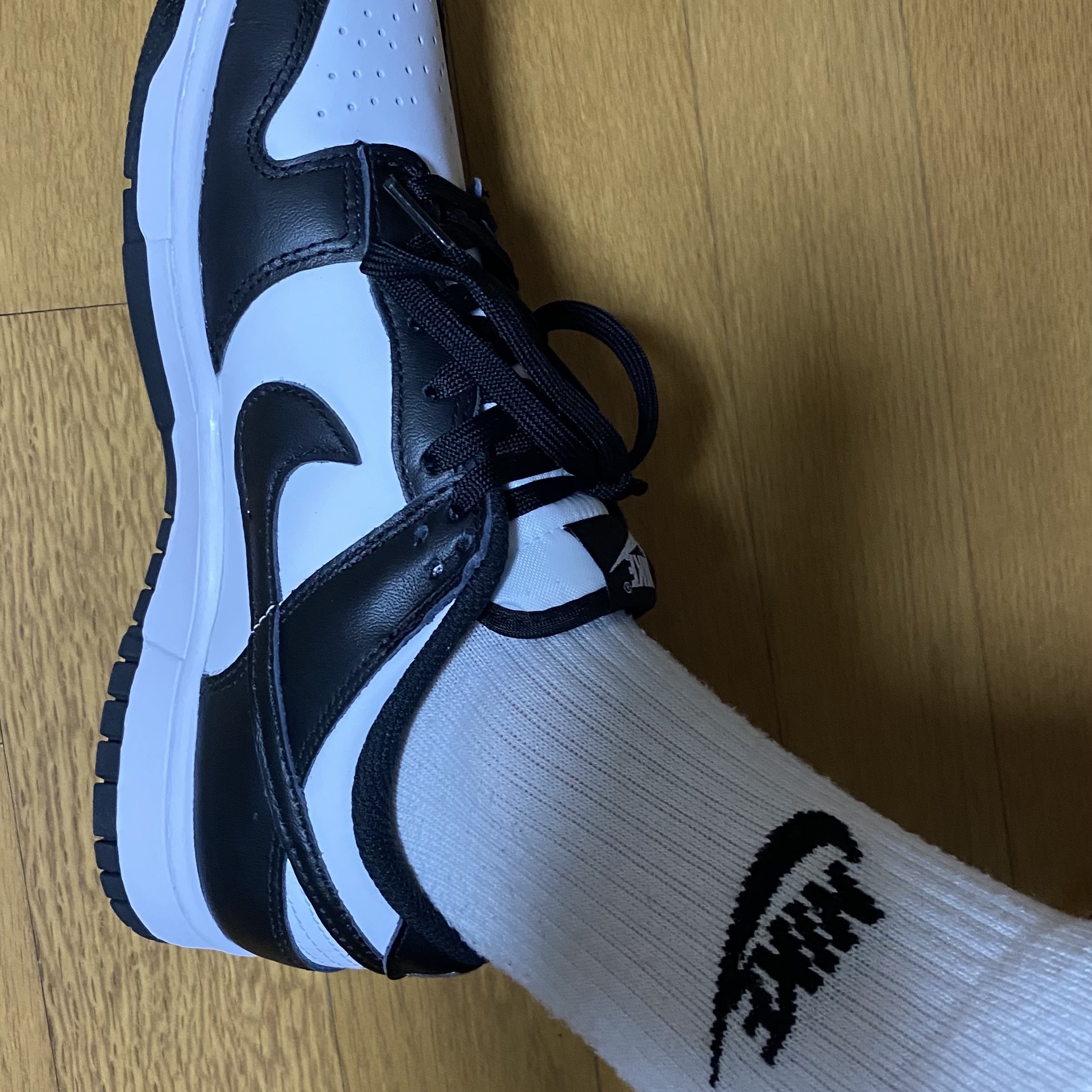 Nike Dunk Low Retro Black, (W) Nike Dunk Low Black 착용 스타일