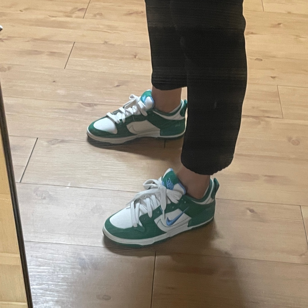 (W) Nike Dunk Low Disrupt 2 Phantom University Blue 착용 스타일 - 2
