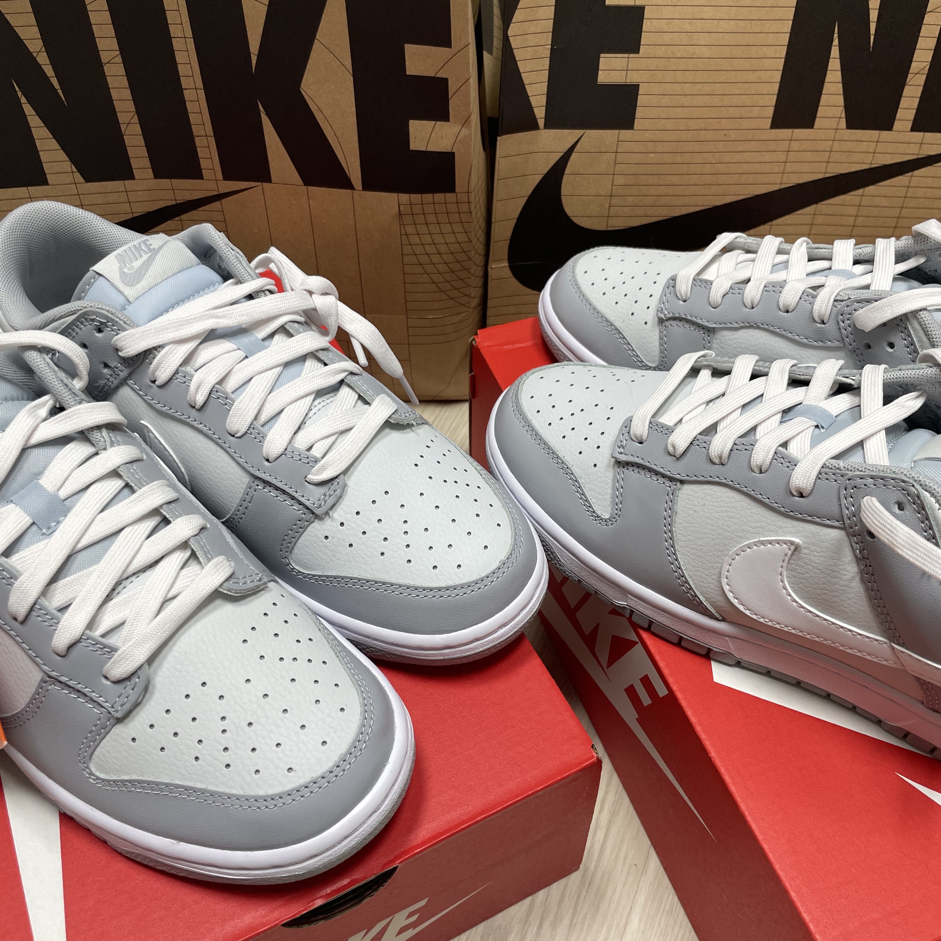 Nike Dunk Low Retro Wolf Grey 착용 스타일