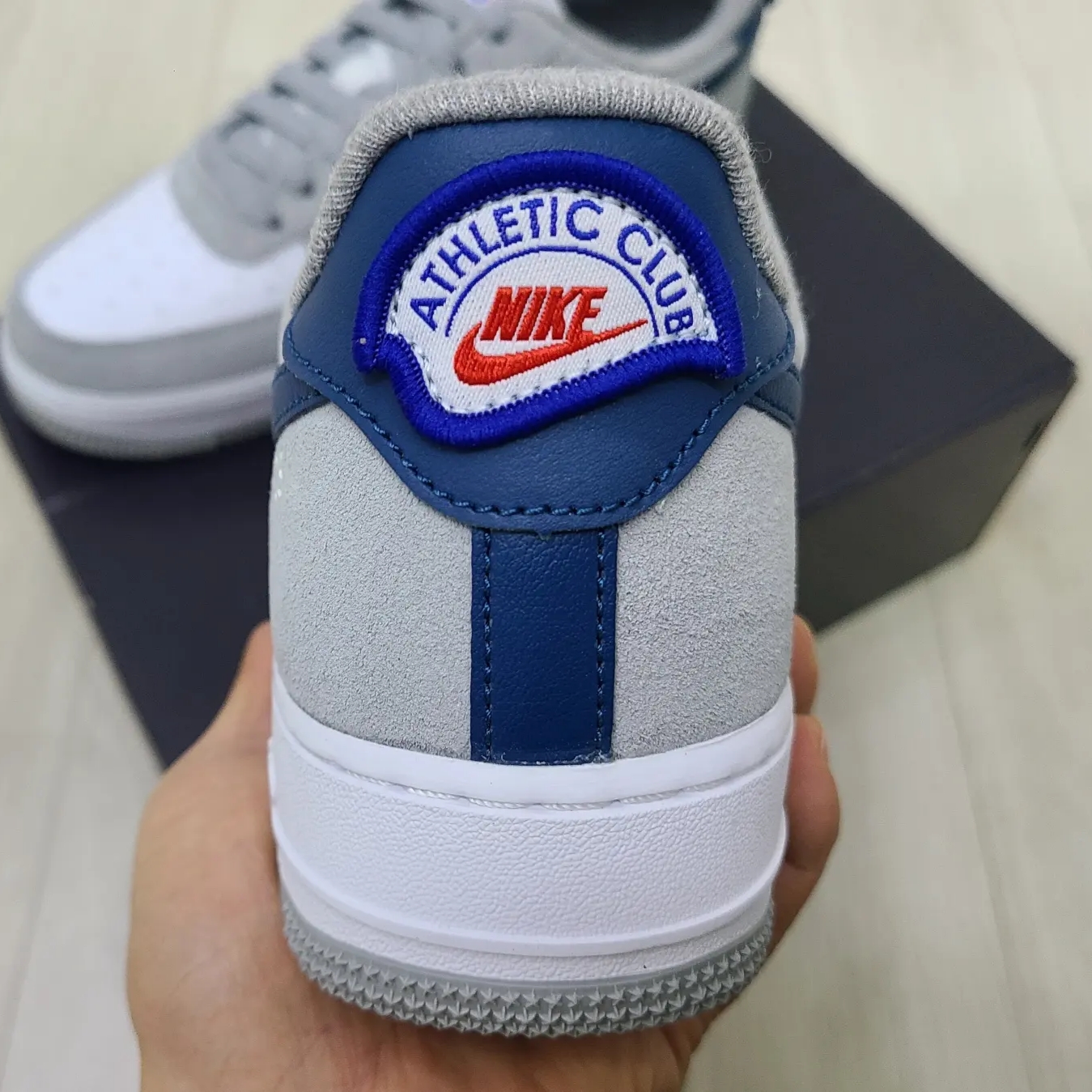 Nike Air Force 1 '07 LV8 Athletic Club Light Smoke Grey Marina, (TD) Nike Force 1 LV8 Athletic Club Light Smoke Grey Marina 착용 스타일 - 3