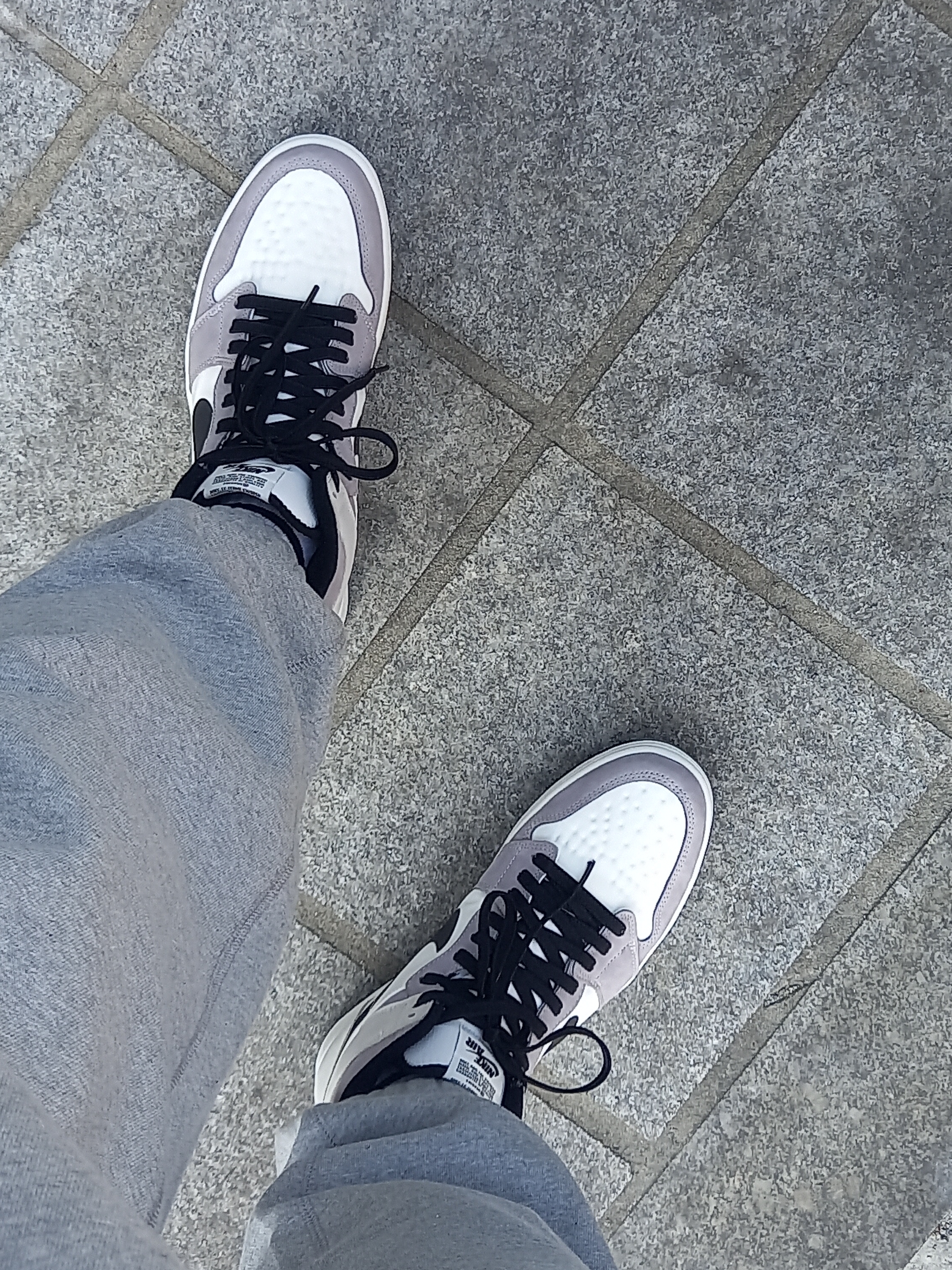 Jordan 1 Element Gore-Tex Sail, Nike NRG Solo Swoosh Fleece Pants Dark Grey Heather - Asia 착용 스타일