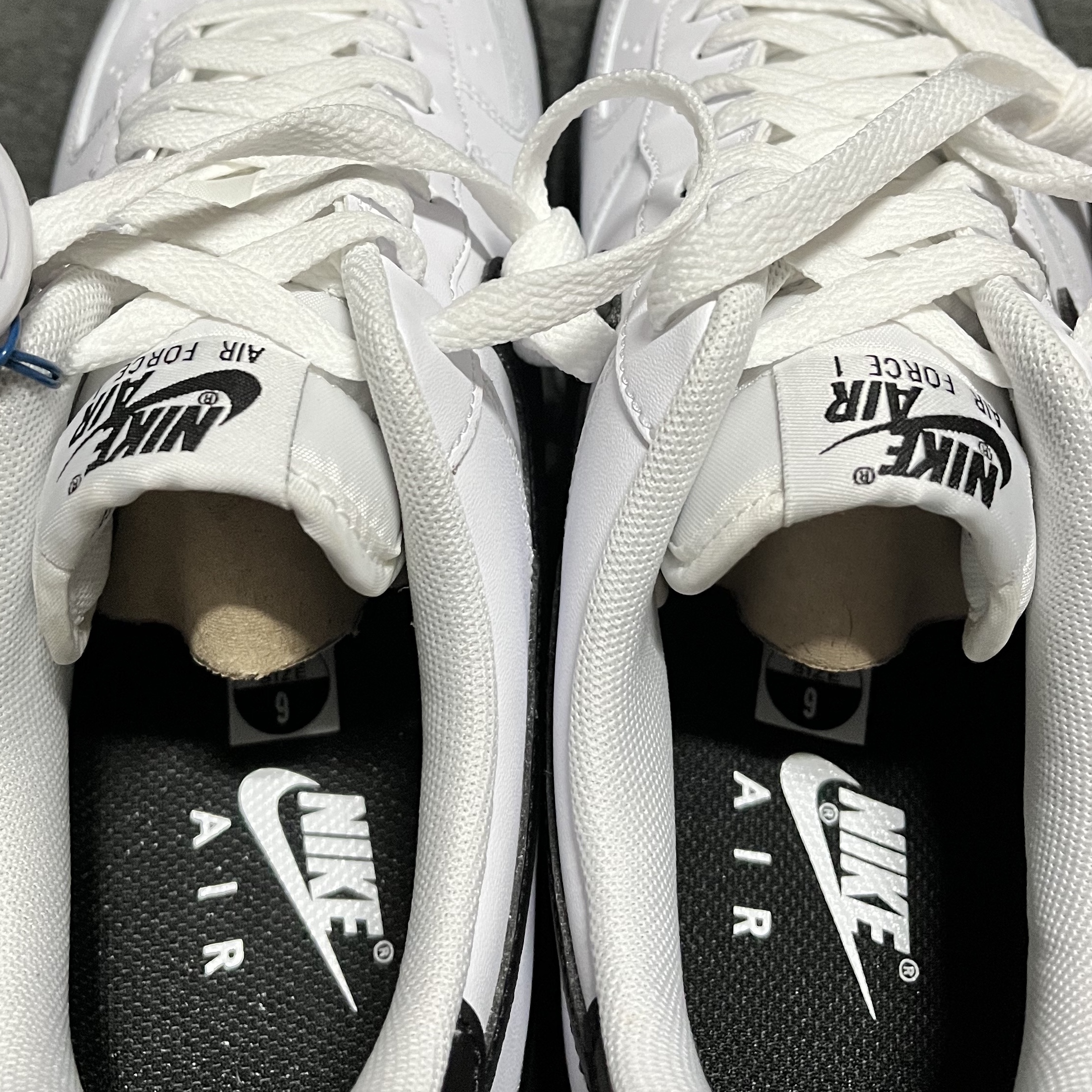 Nike Air Force 1 Low White Black Midsole 착용 스타일 - 2