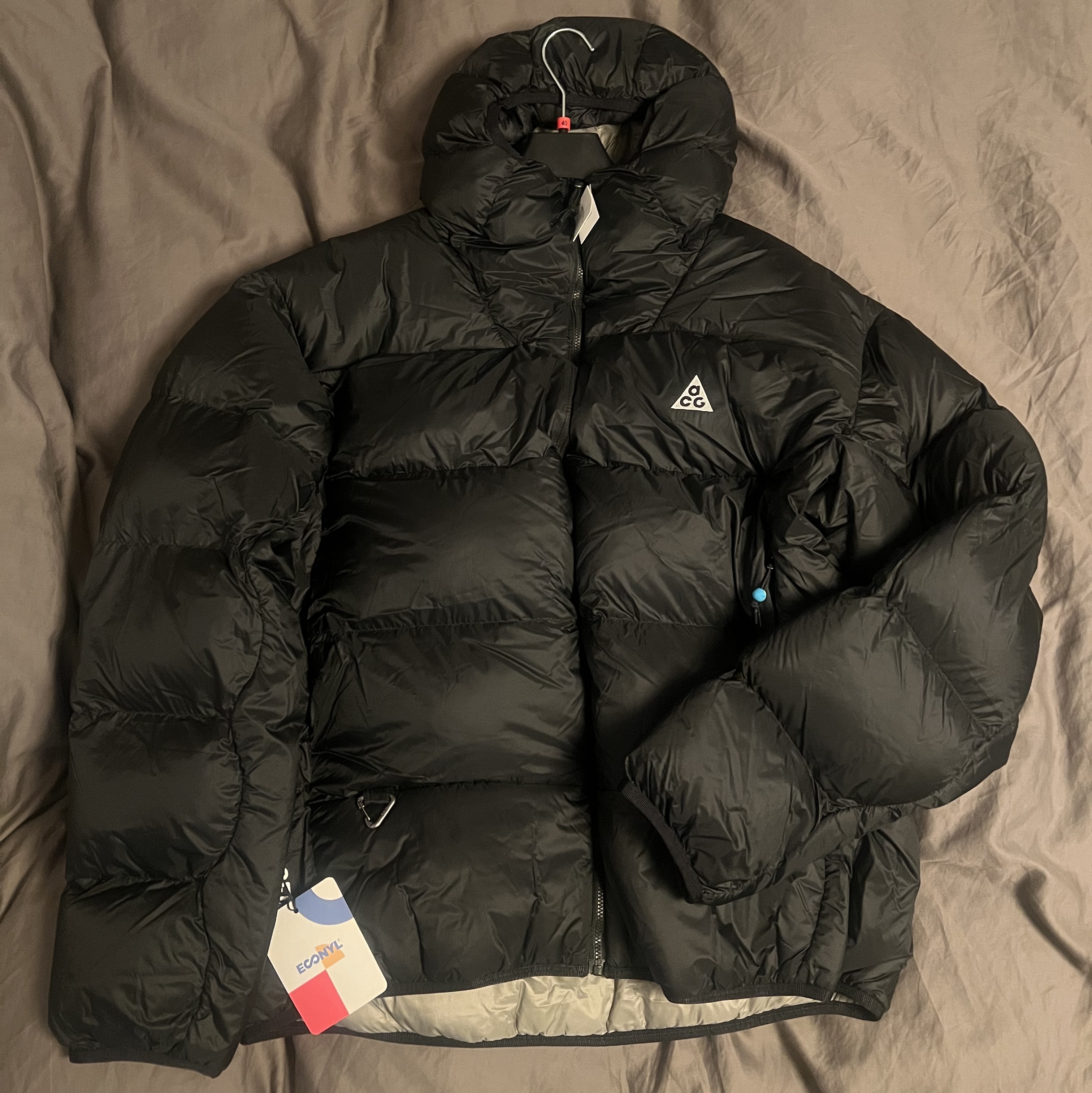 Nike ACG Therma-Fit ADV Lunar Lake Puffer Jacket Black - US/EU, Nike ACG Therma-Fit ADV Lunar Lake Puffer Vest Black - Asia 착용 스타일 - 1