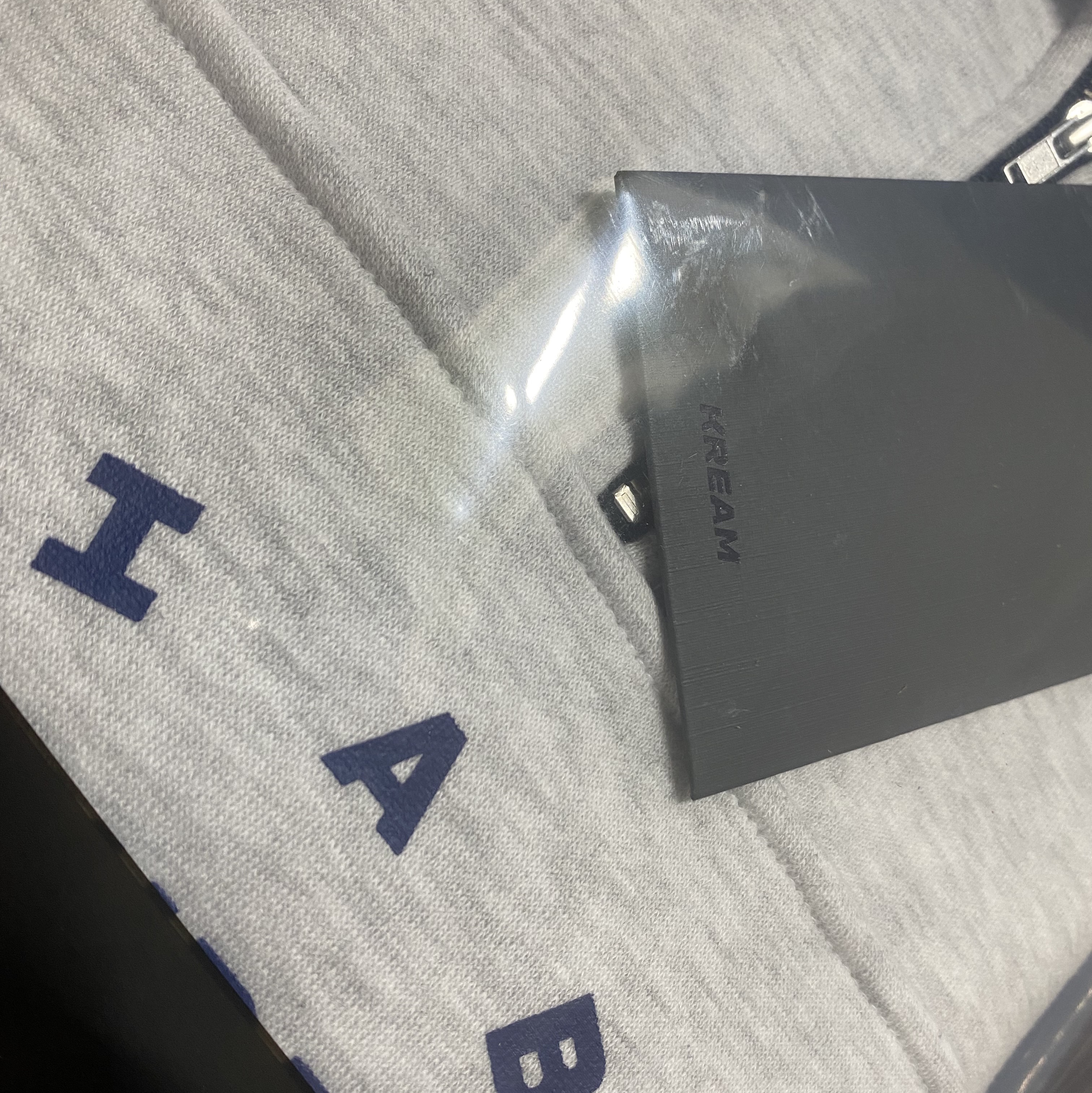 IAB Studio Half Zip Pullover Light Gray 착용 스타일 - 2