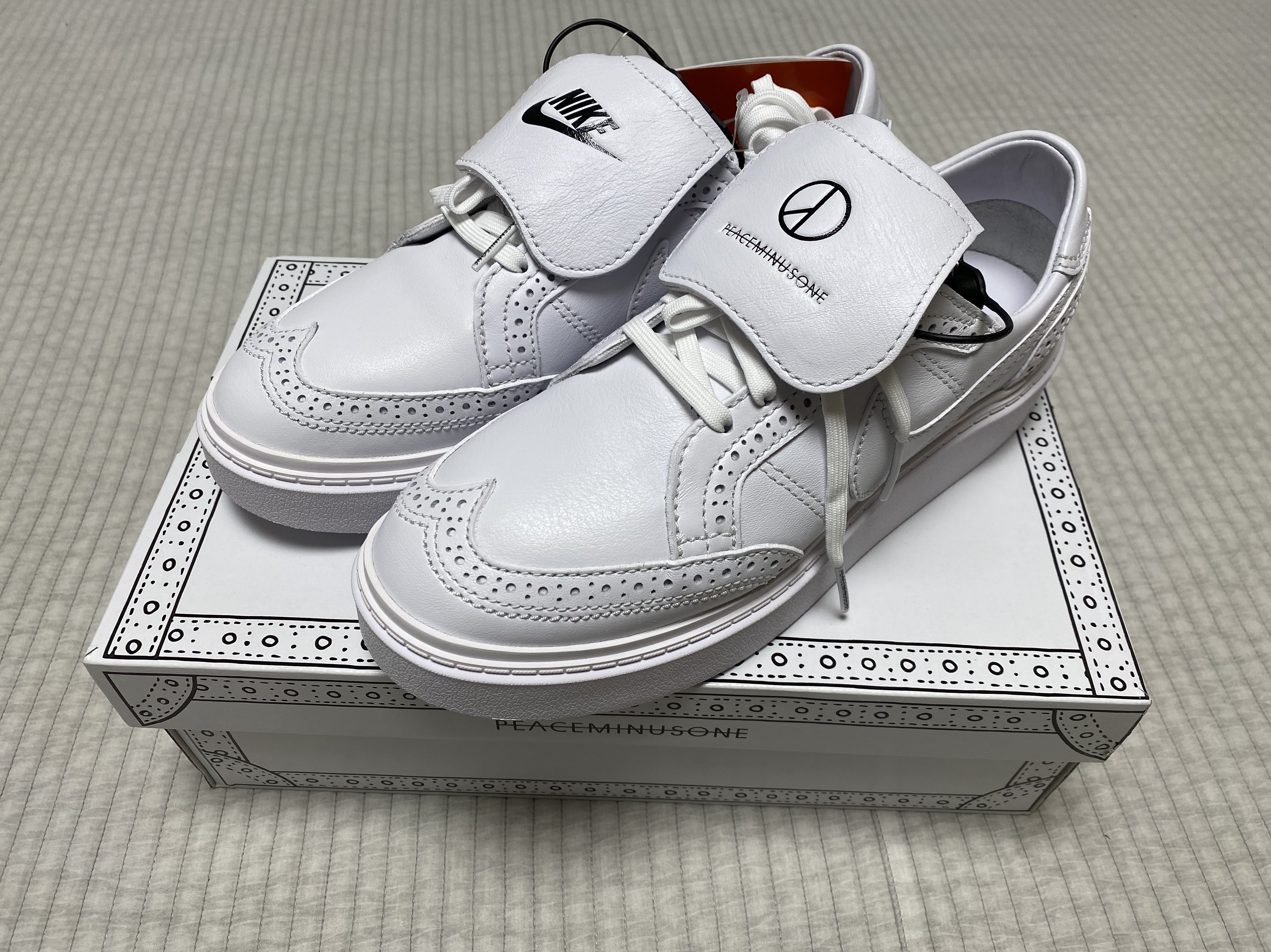 Nike x Peaceminusone Kwondo1 White 착용 스타일