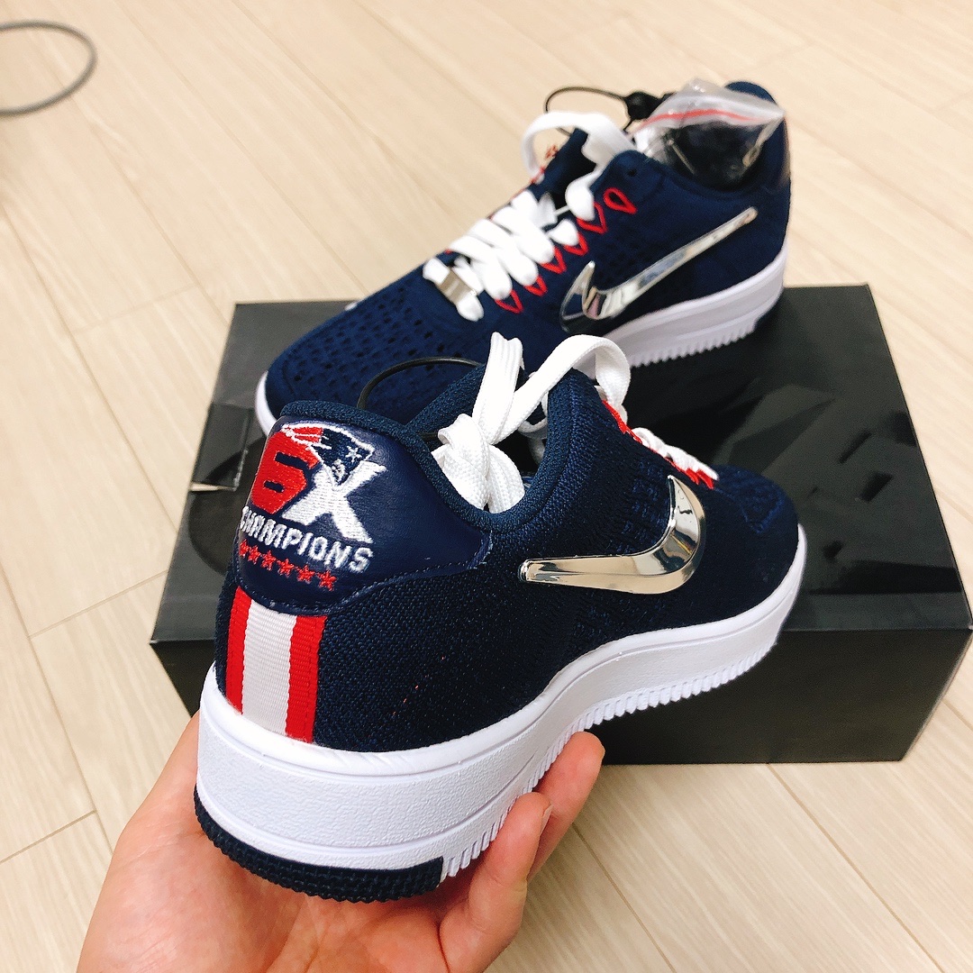 Nike Air Force 1 Ultra Flyknit Patriots 6X Champs 착용 스타일 - 3