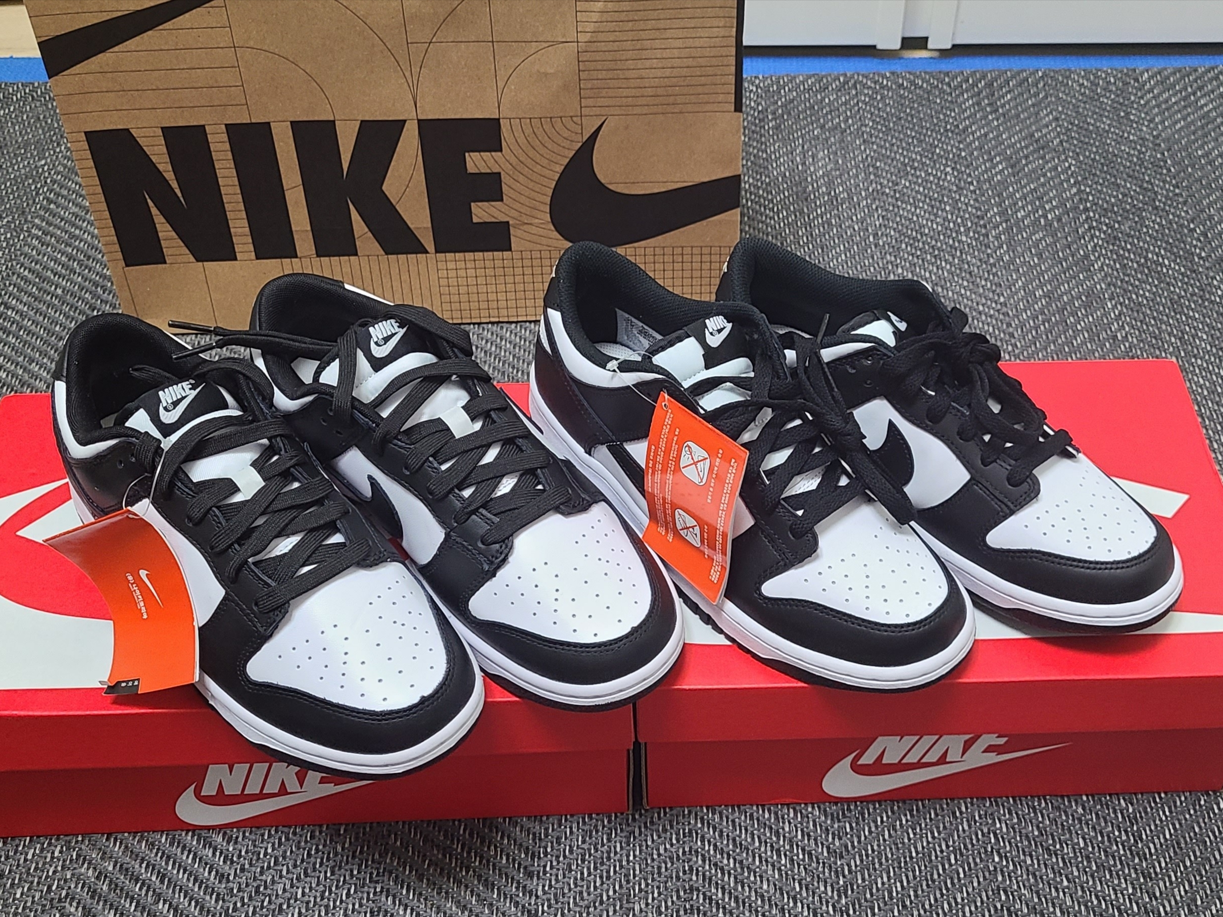 Nike Dunk Low Retro Black, (GS) Nike Dunk Low Black 착용 스타일