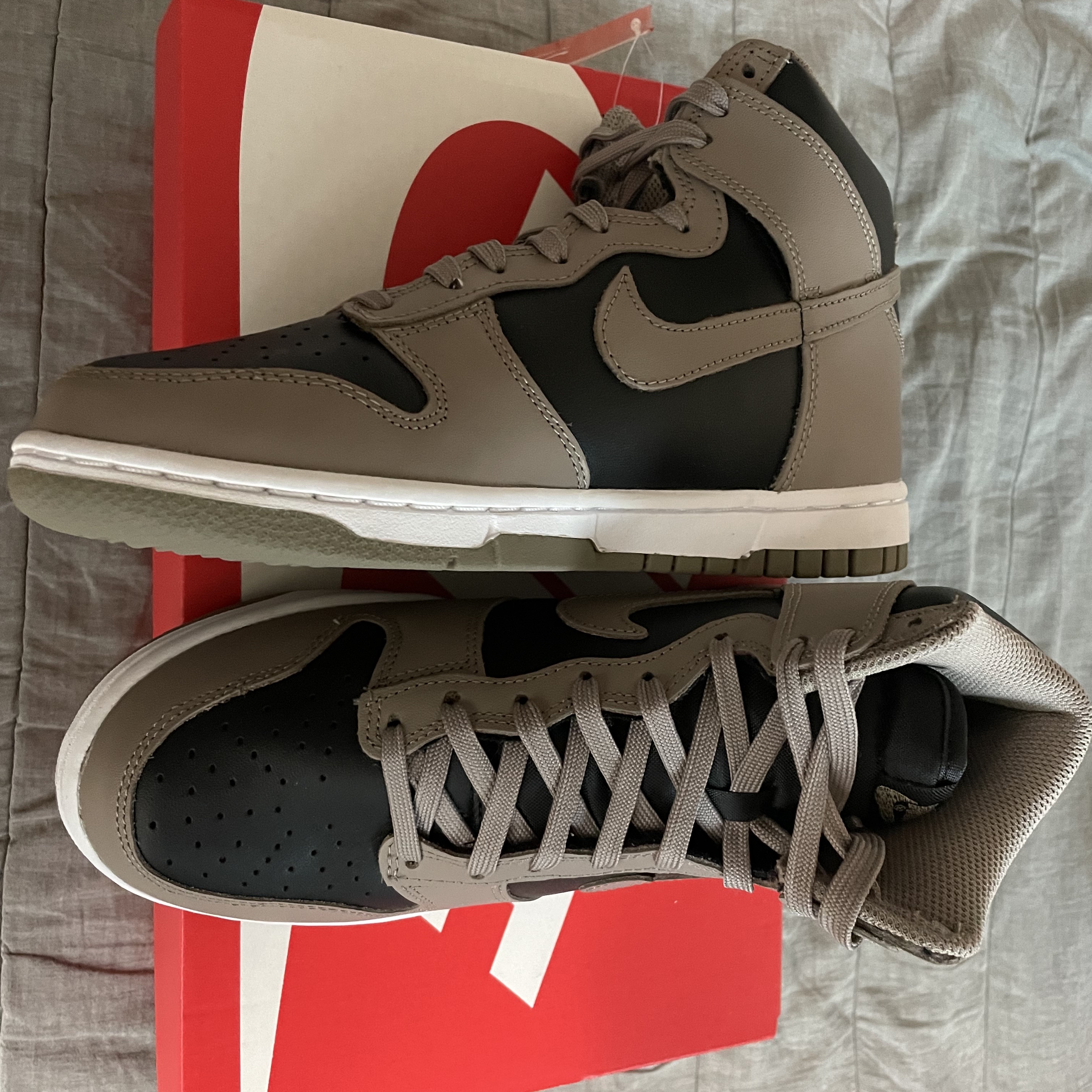 (W) Nike Dunk High Moon Fossil 착용 스타일 - 2