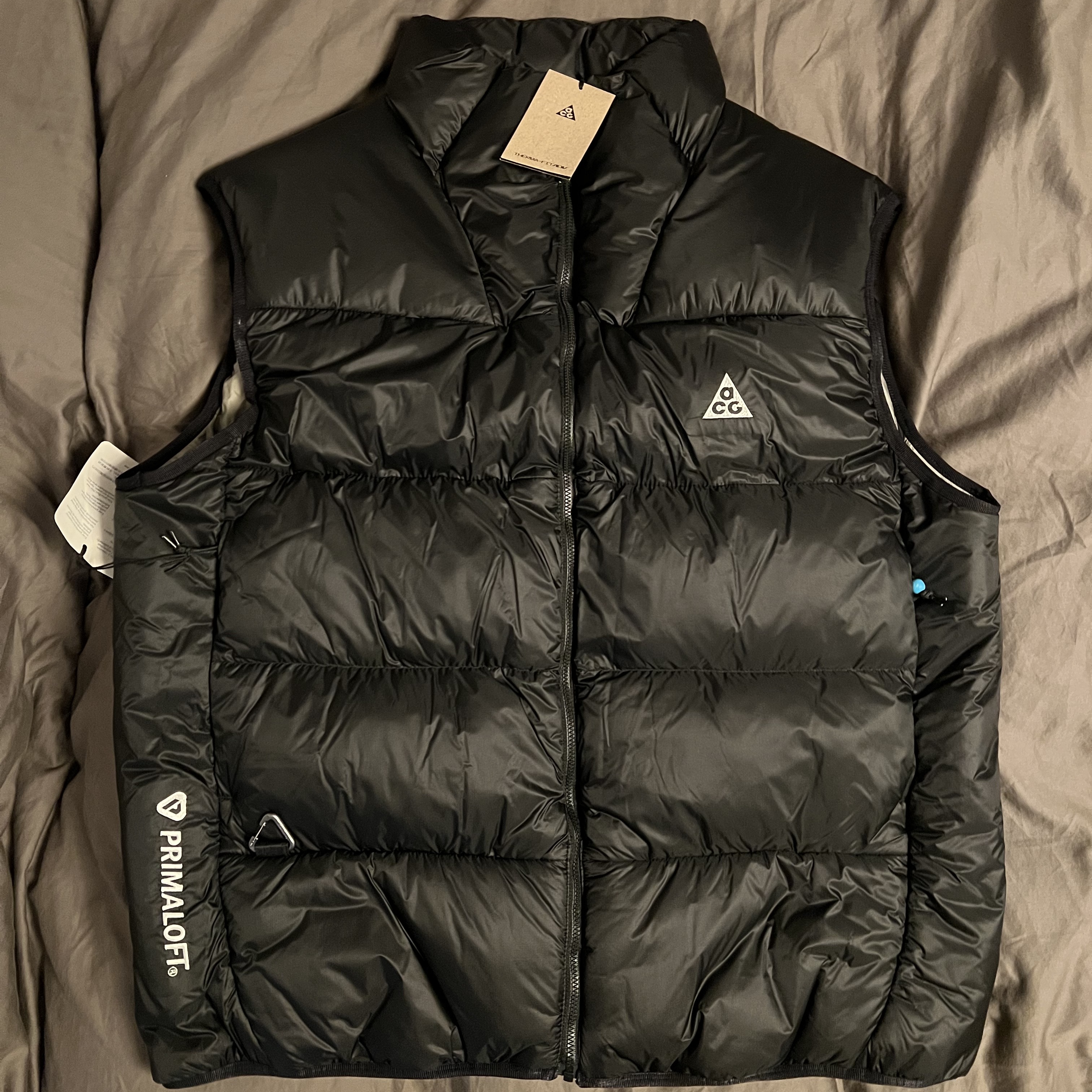 Nike ACG Therma-Fit ADV Lunar Lake Puffer Jacket Black - US/EU, Nike ACG Therma-Fit ADV Lunar Lake Puffer Vest Black - Asia 착용 스타일 - 2