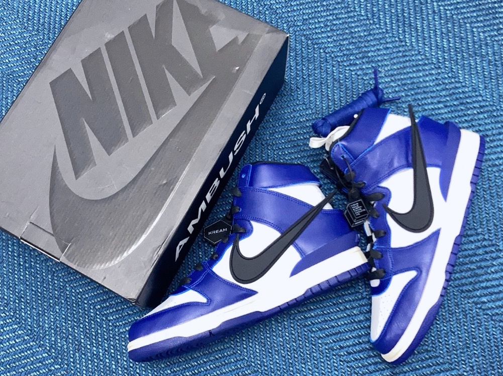 Nike x Ambush Dunk High Deep Royal Blue 착용 스타일 - 1