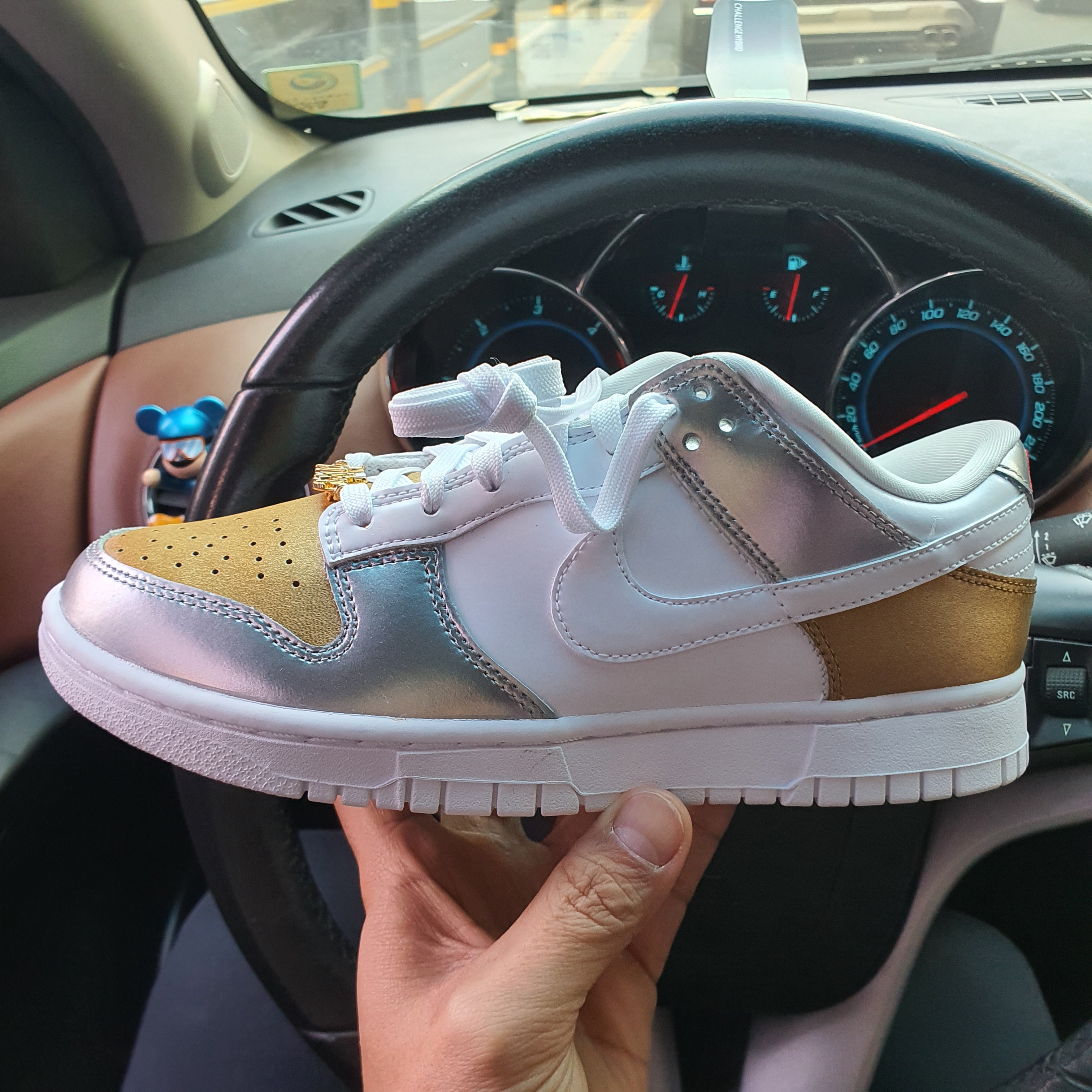 (W) Nike Dunk Low SE Heirloom 착용 스타일 - 2