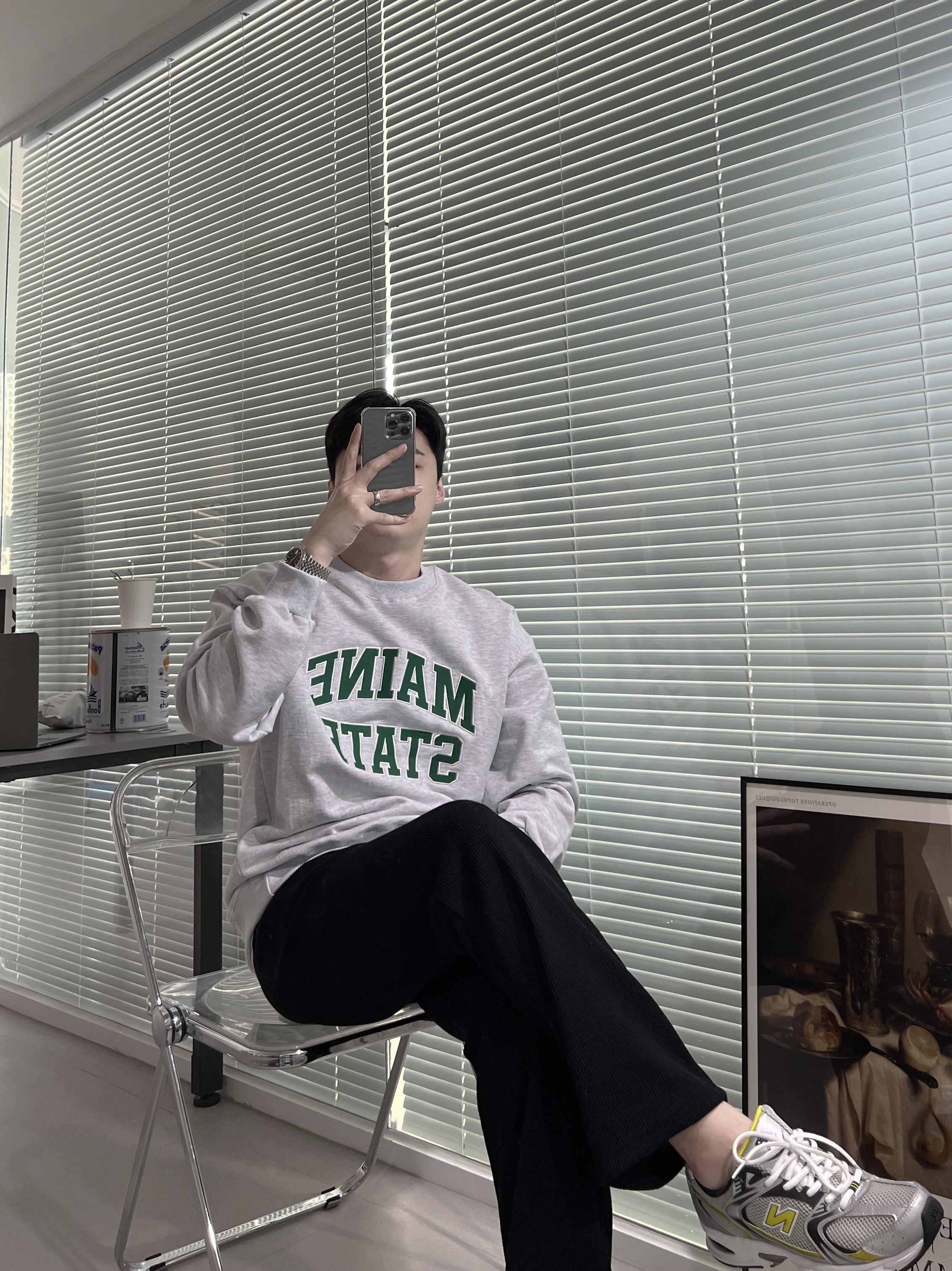 New Balance 530 Silver 착용 스타일 - 3