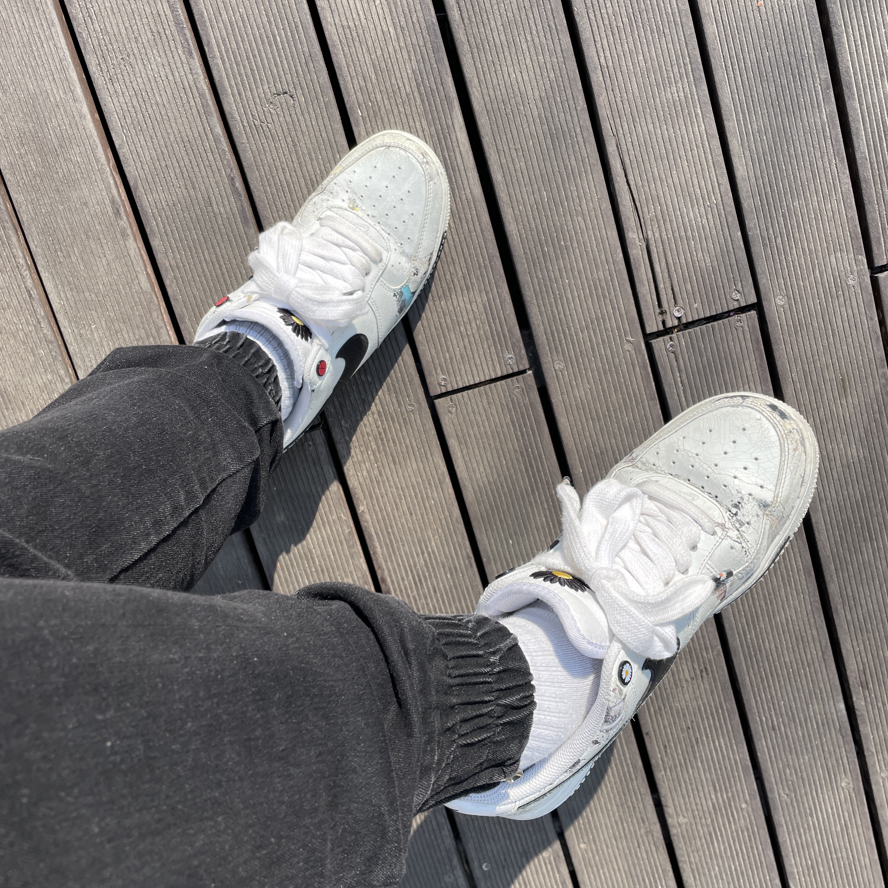 Nike x Peaceminusone Air Force 1 Low Para-Noise 2.0 착용 스타일