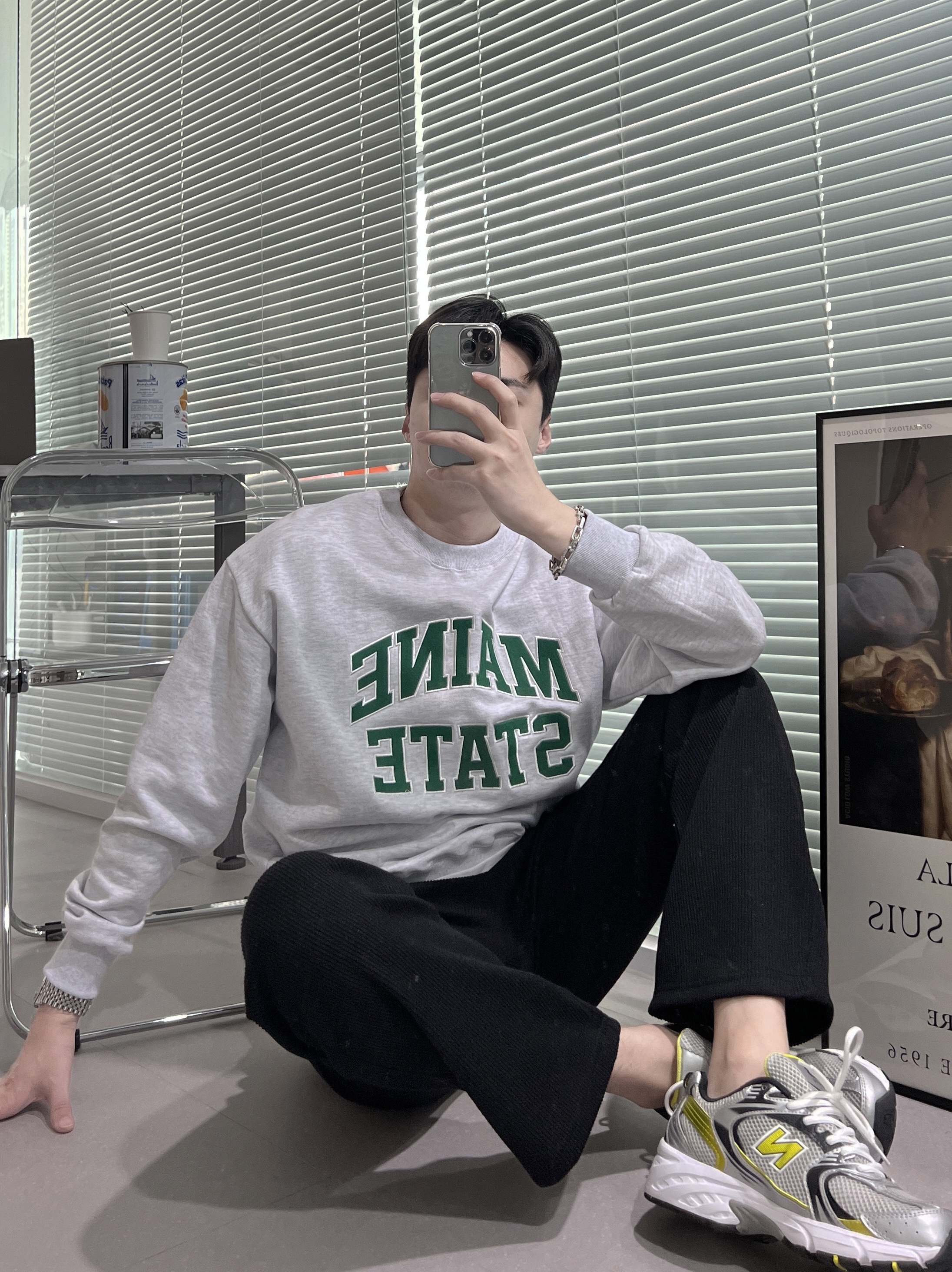 New Balance 530 Silver 착용 스타일 - 2