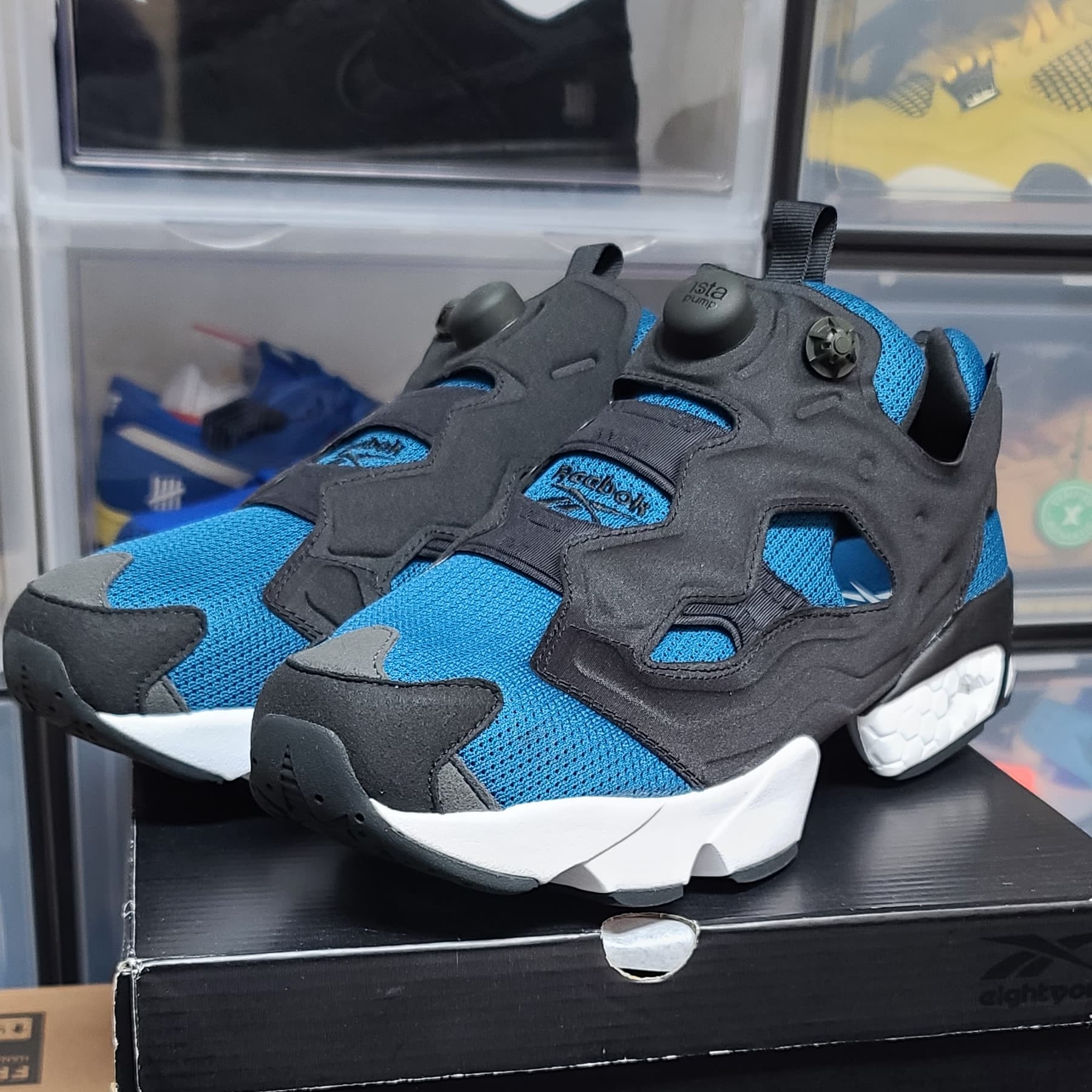 Reebok x Kohei Okita Eightyone Instapump Fury OG Superb Blue 착용 스타일