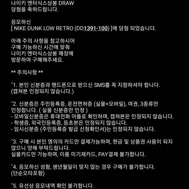 Nike Dunk Low Retro Black 착용 스타일