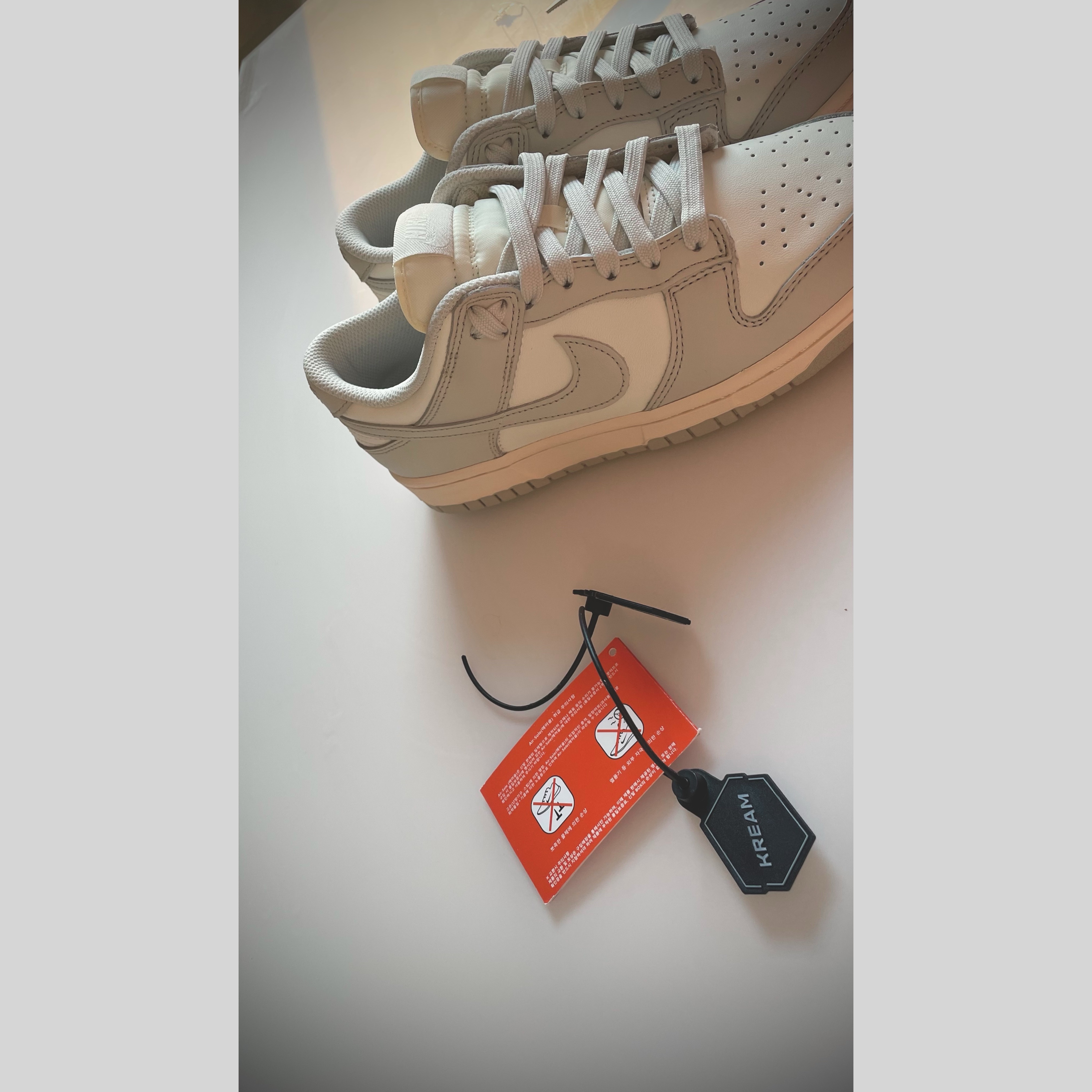 (W) Nike Dunk Low Light Bone 착용 스타일 - 3