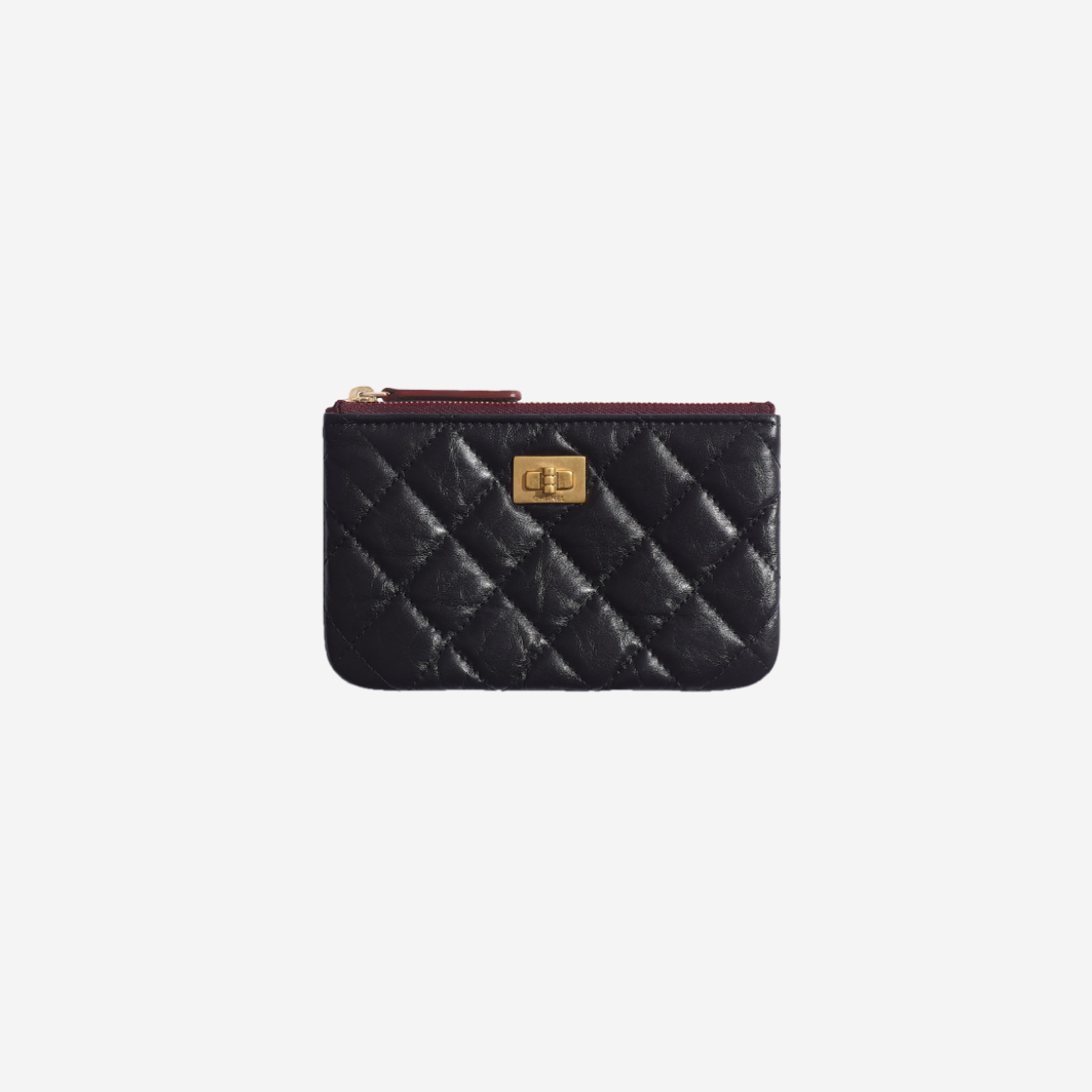 샤넬 2.55 미니 파우치 빈티지 카프스킨 & 골드 메탈 블랙(Chanel 2.55 Mini Pouch Aged Calfskin & Gold Black) - 1