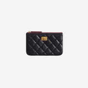Chanel 2.55 Mini Pouch Aged Calfskin & Gold Black