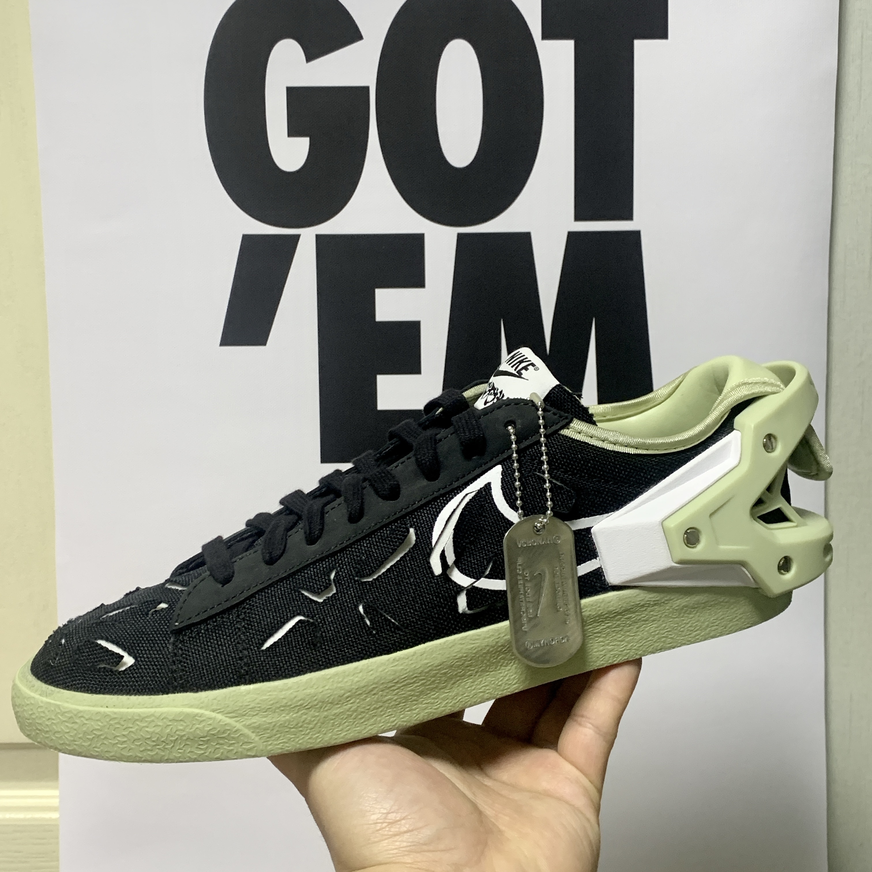 Nike x Acronym Blazer Low Black 착용 스타일 - 1