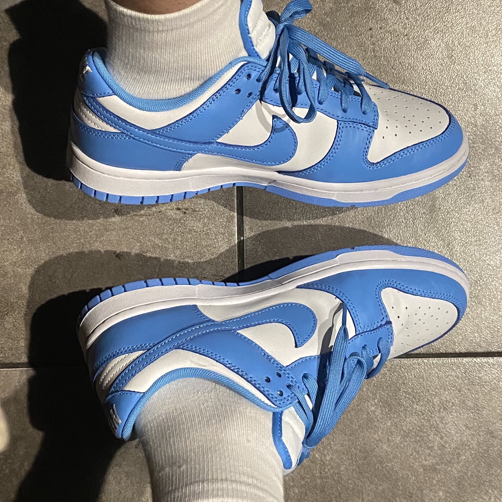 Nike Dunk Low Retro University Blue 착용 스타일