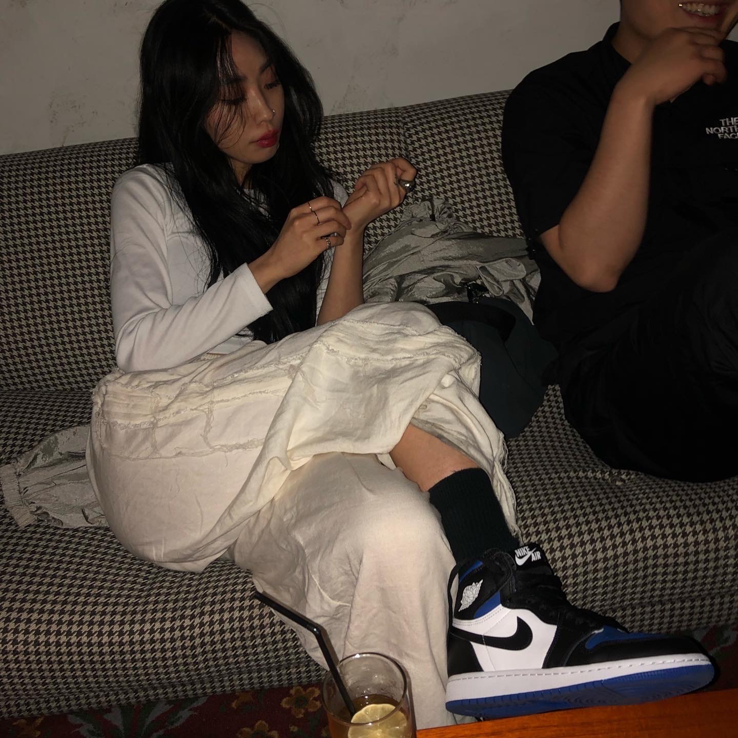 (GS) Jordan 1 Retro High OG Royal Toe, Jordan 1 Retro High OG Royal Toe 착용 스타일