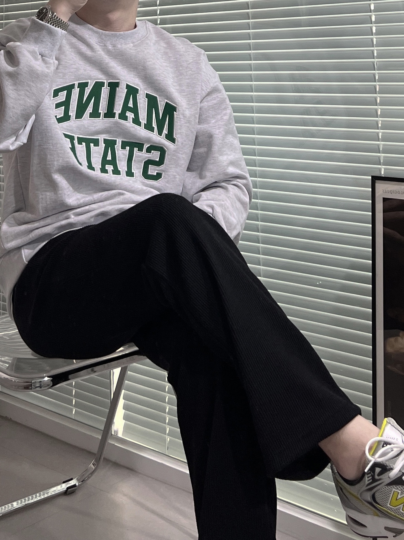 New Balance 530 Silver 착용 스타일 - 1